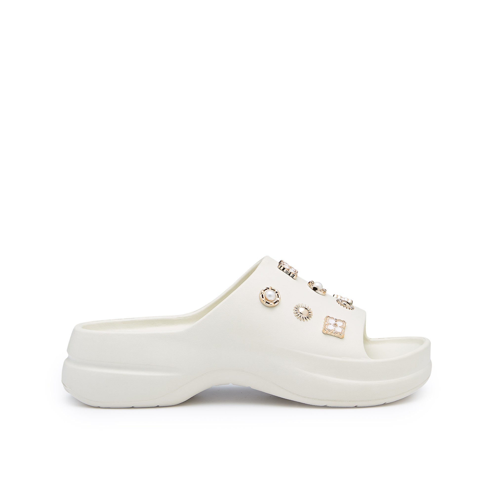 Sydney Adhara Platform Slides Ivory