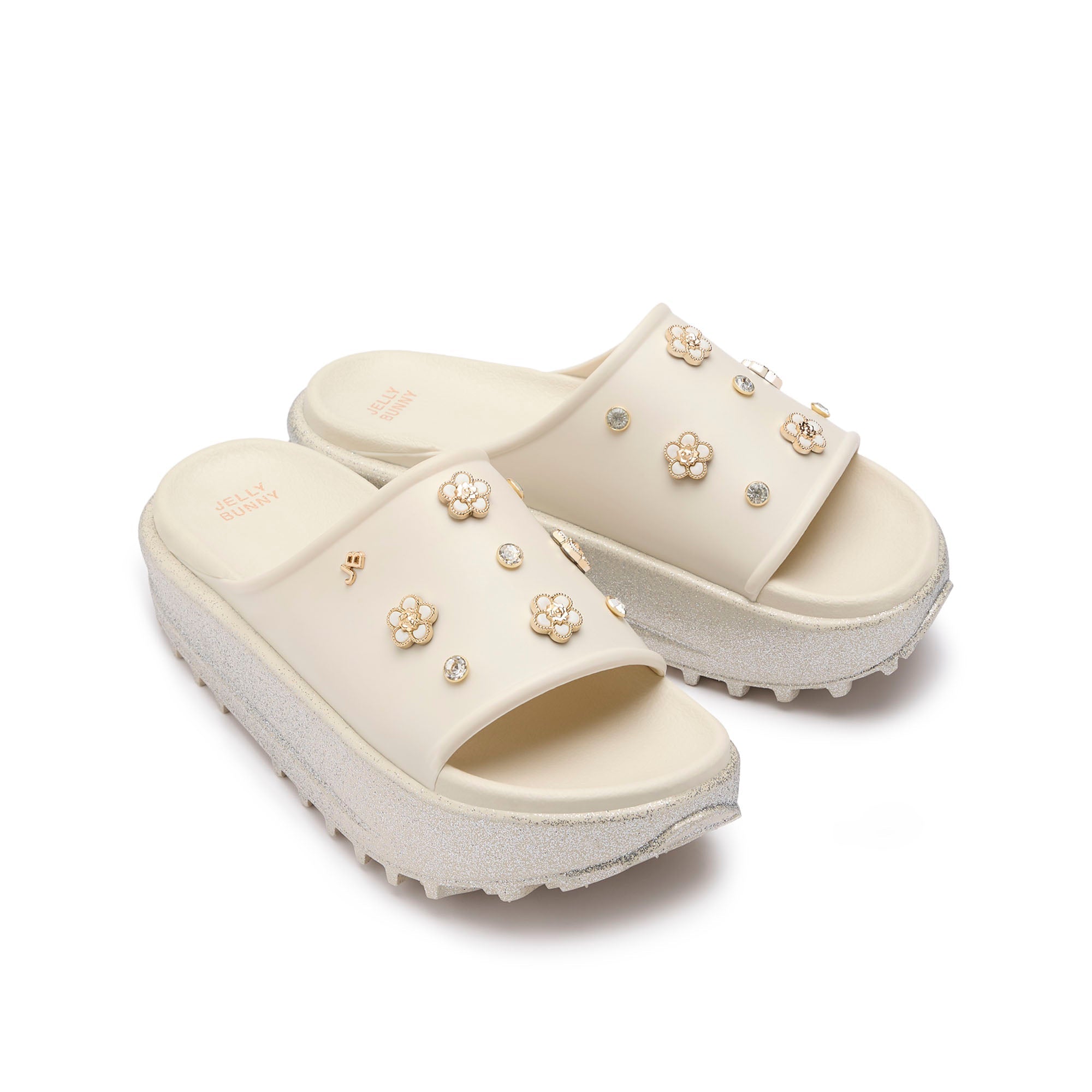 Bente Mila Platform Slides Ivory