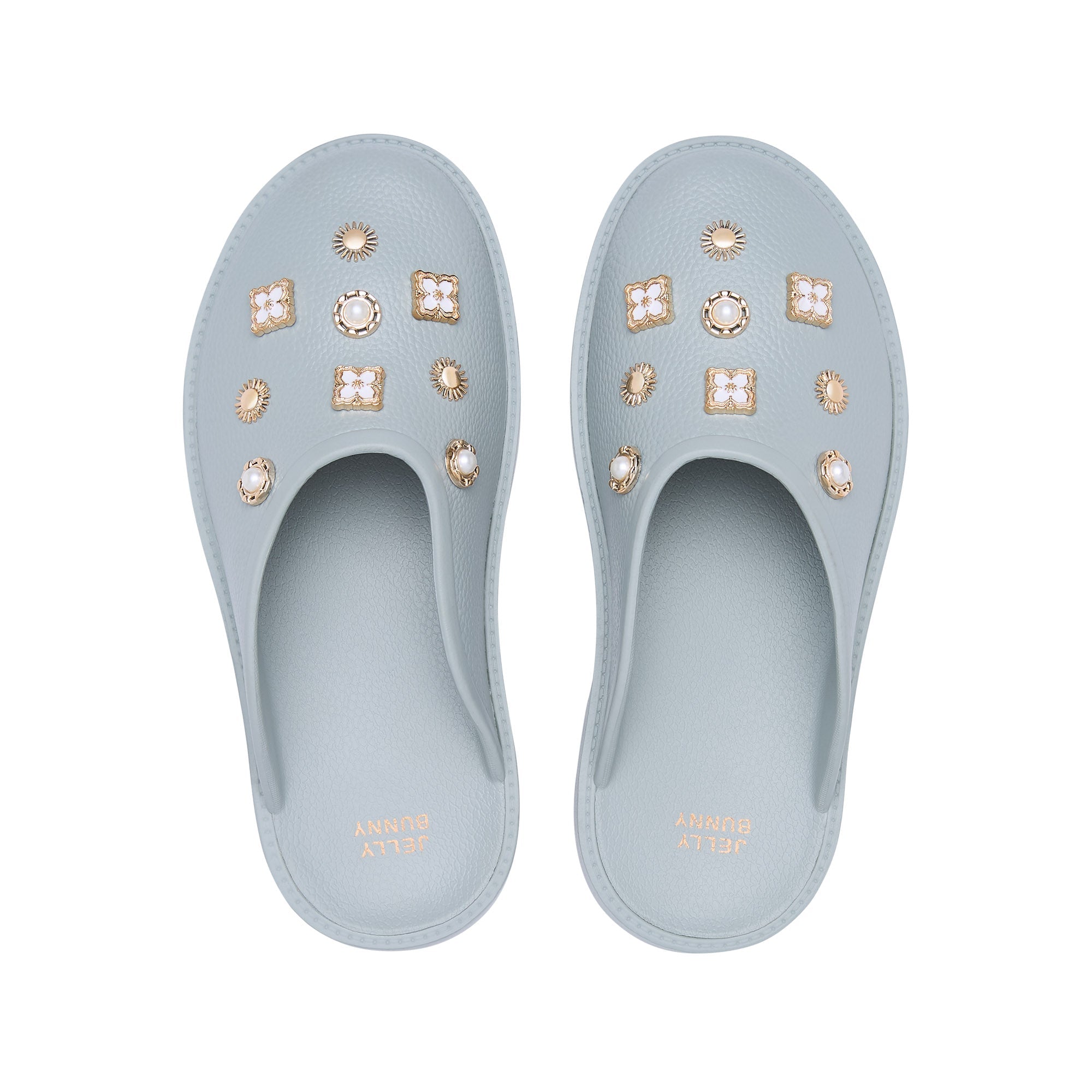 รองเท้าแตะแพลตฟอร์ม Clara Adhara Plain Light Grey