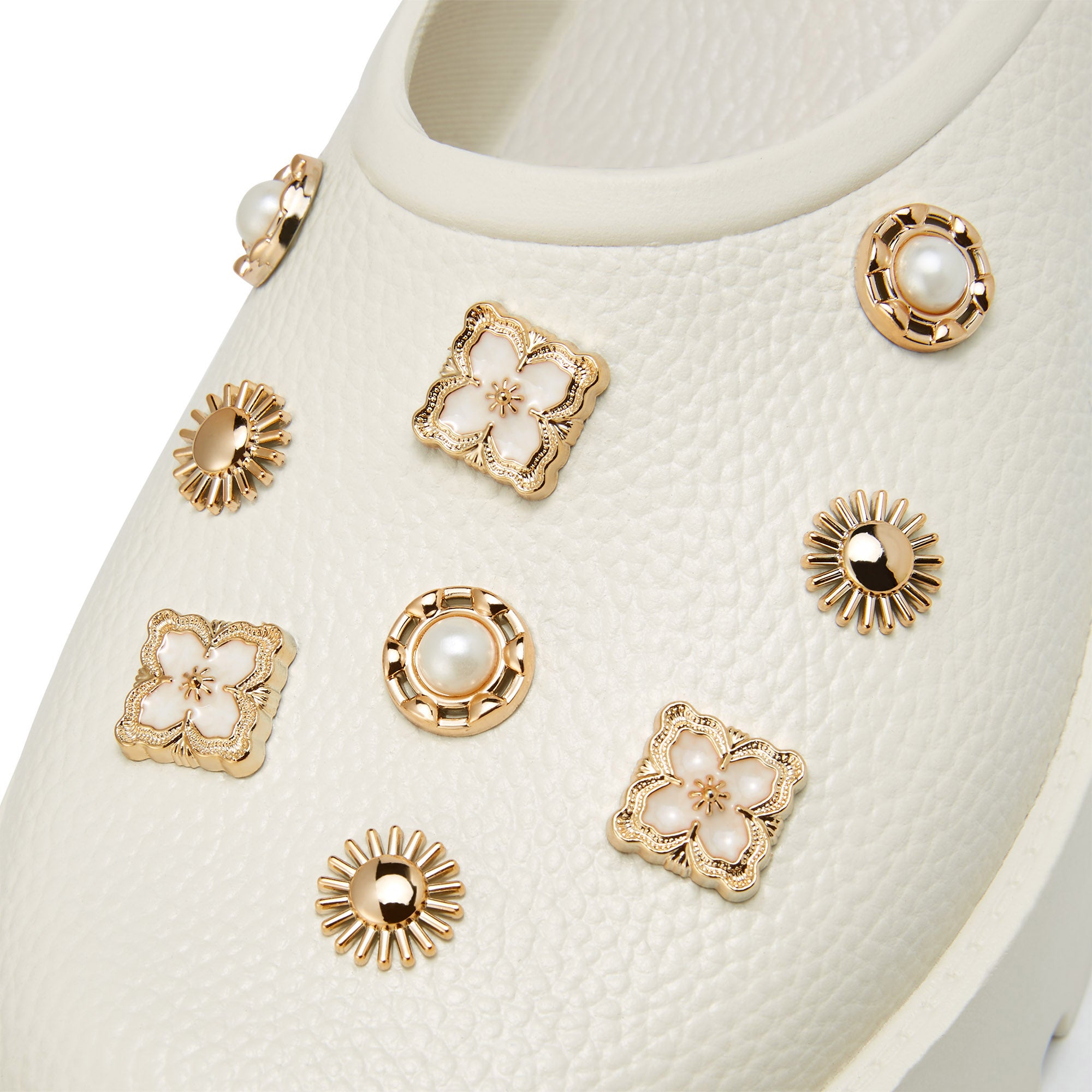 Clara Adhara Plain Platform Sandals Ivory