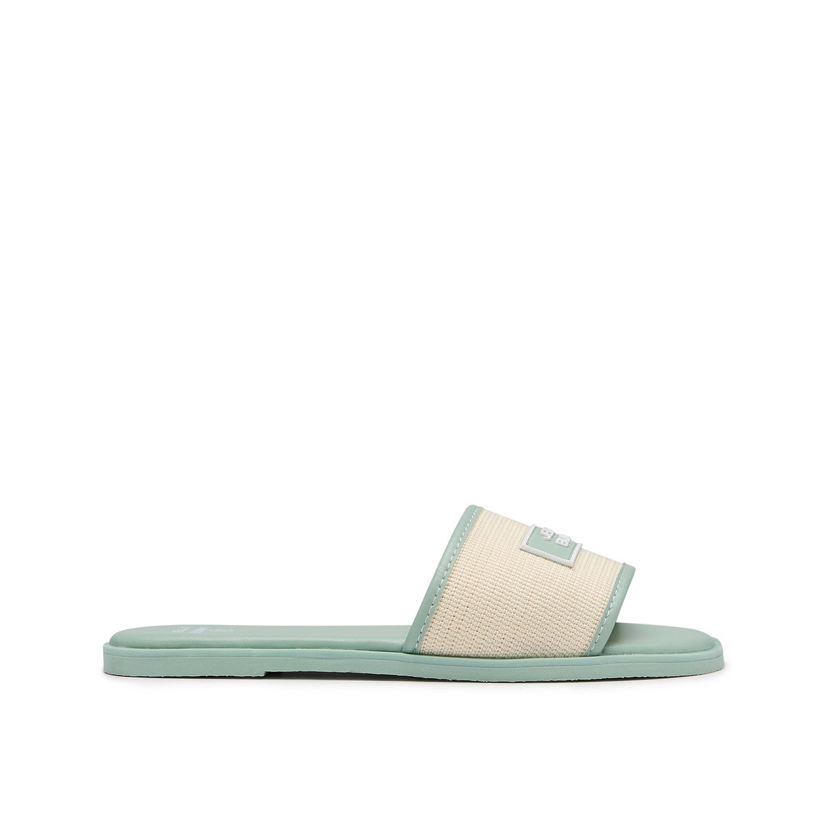 Fermin Messy Flat Sandals Light Green