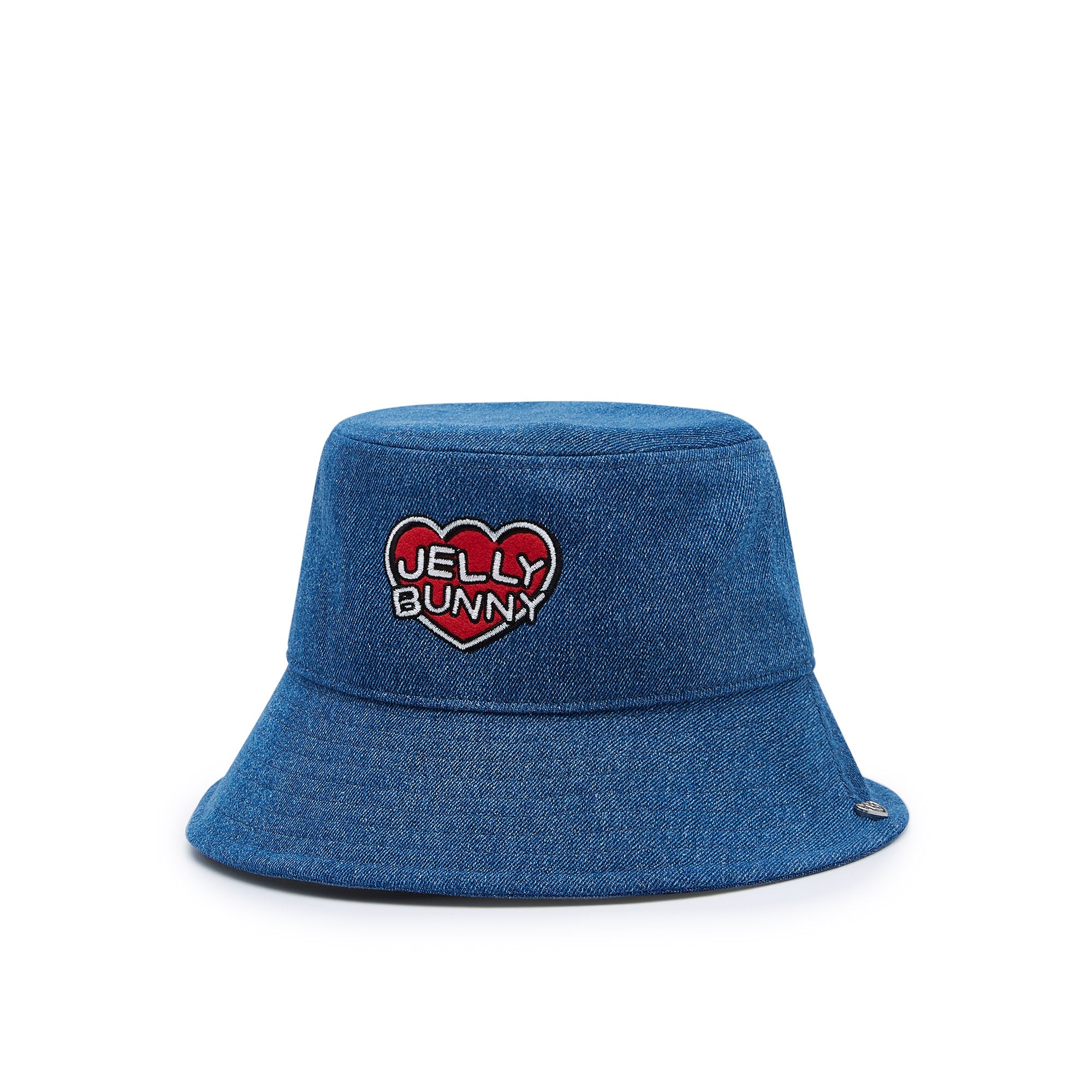 หมวกทรงบักเก็ตปักโลโก้หัวใจ Blue