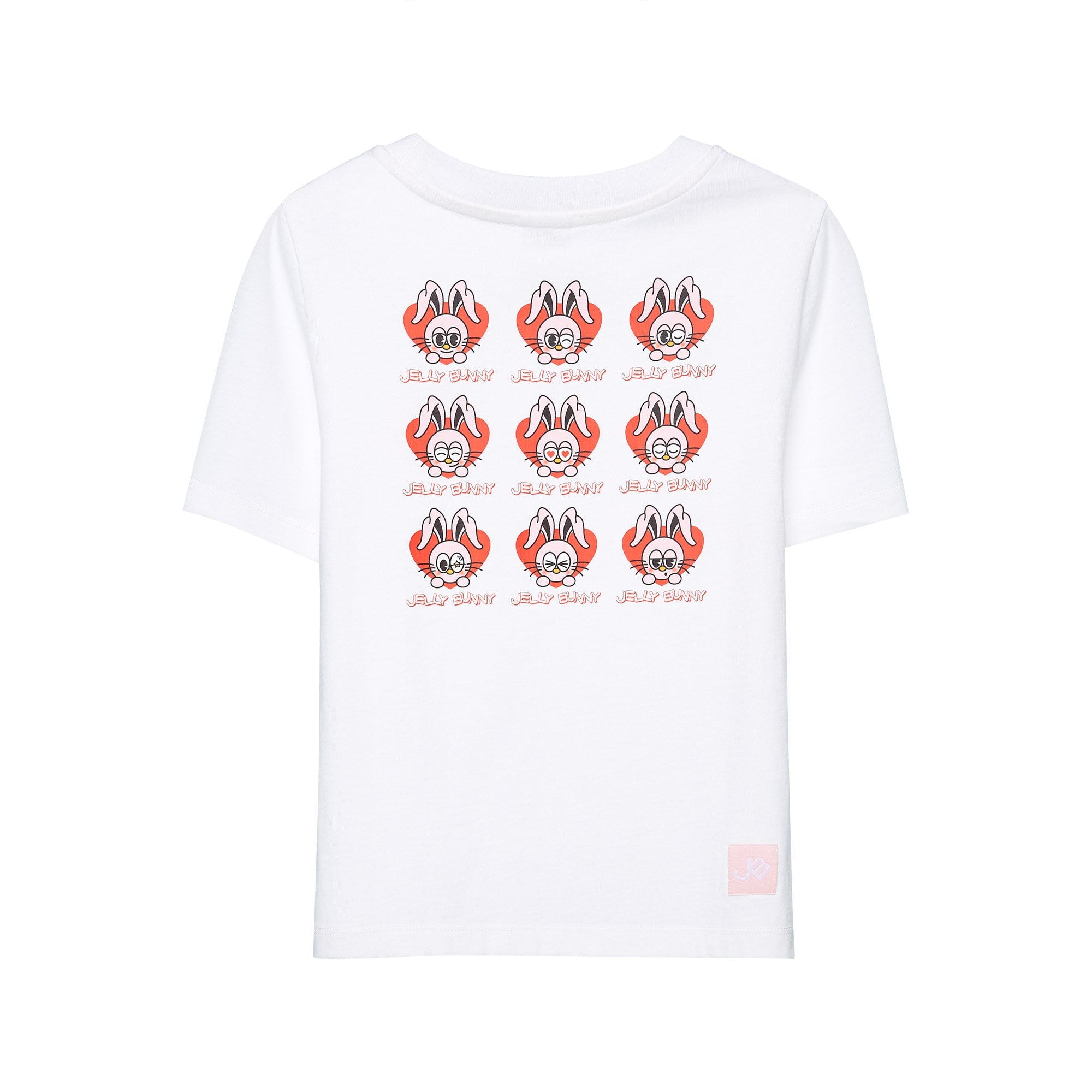 เสื้อแขนสั้นปักลายสำหรับเด็กผู้หญิง White