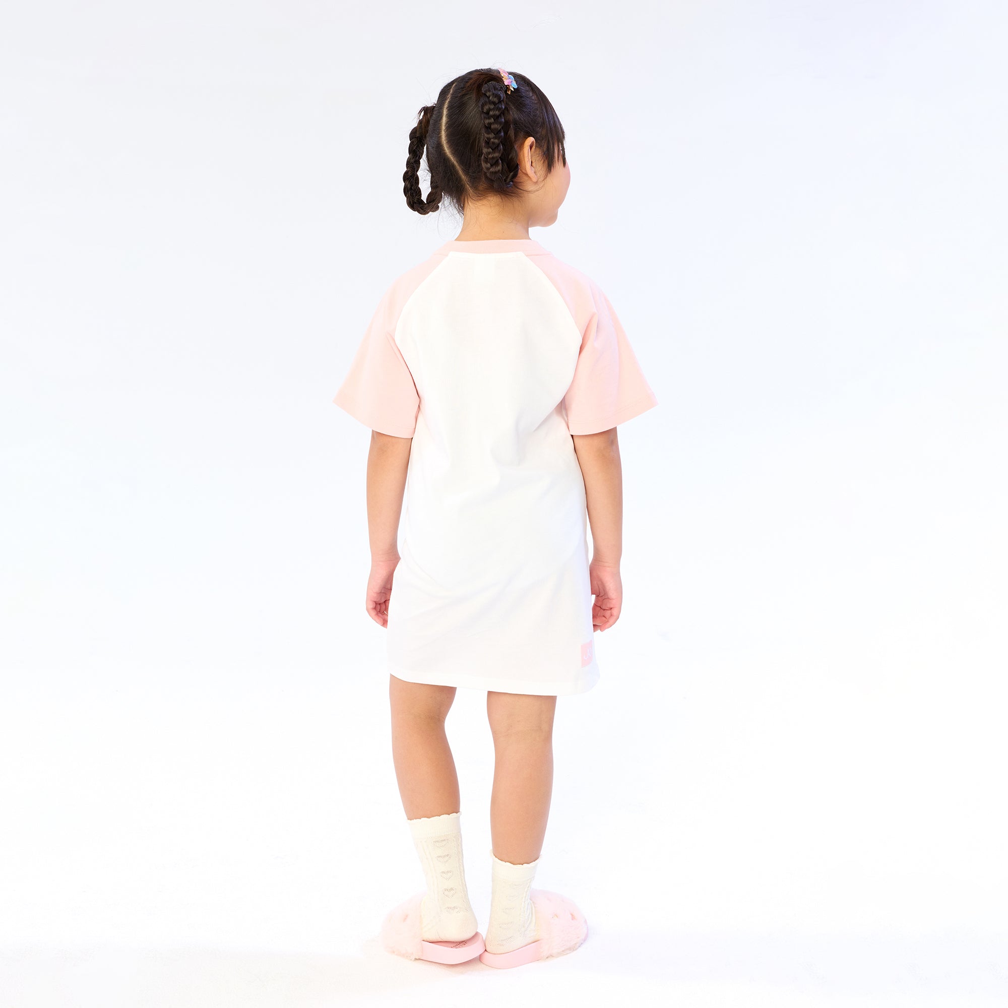 Jerme Graphic Mini Dress For Mini Girls Pink