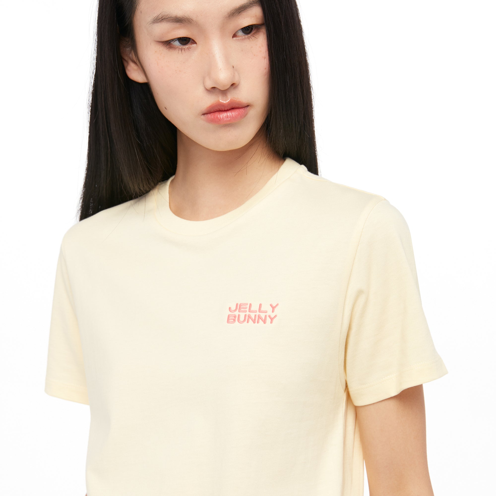 Logo Basic T-Shirt Cream