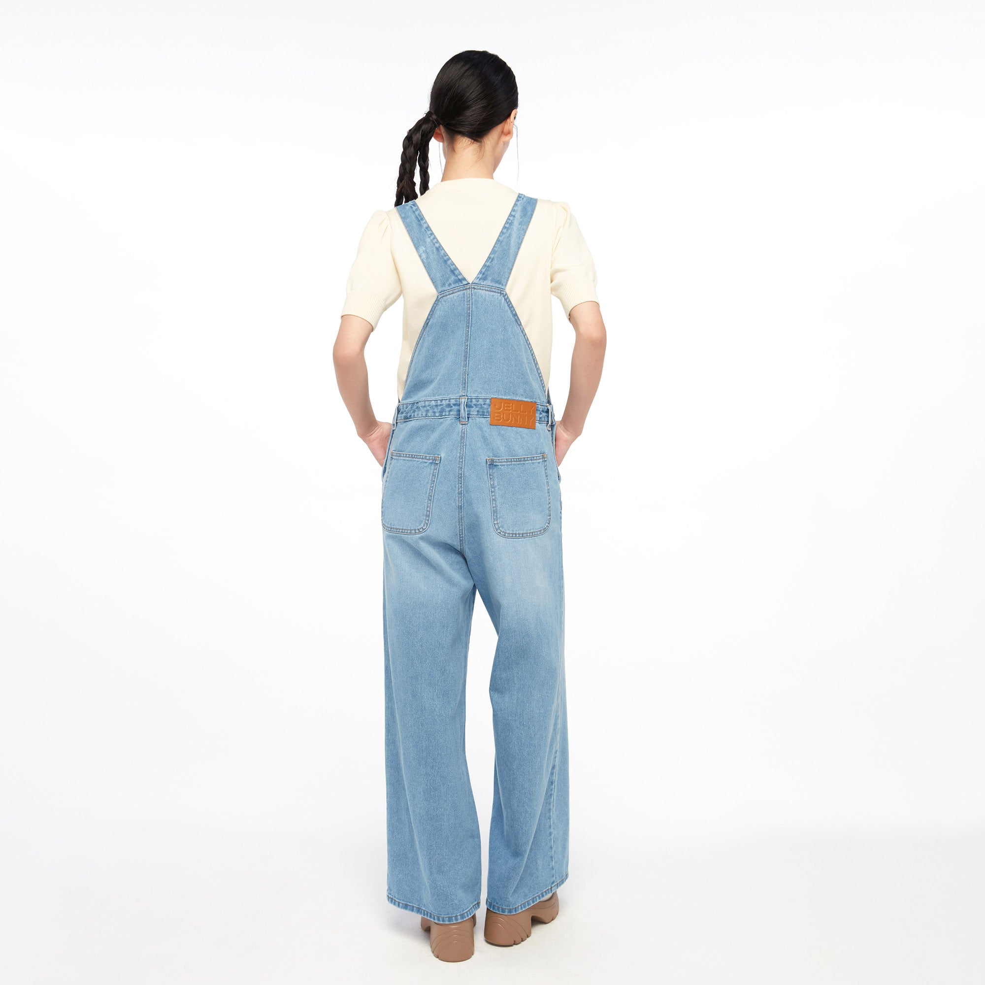 ชุดเอี๊ยมเดนิมปักโลโก้ Blue