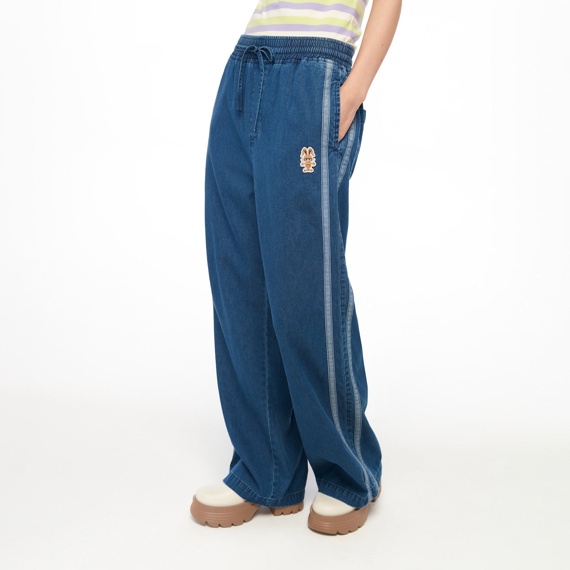 Jerme Denim Trackpant Blue
