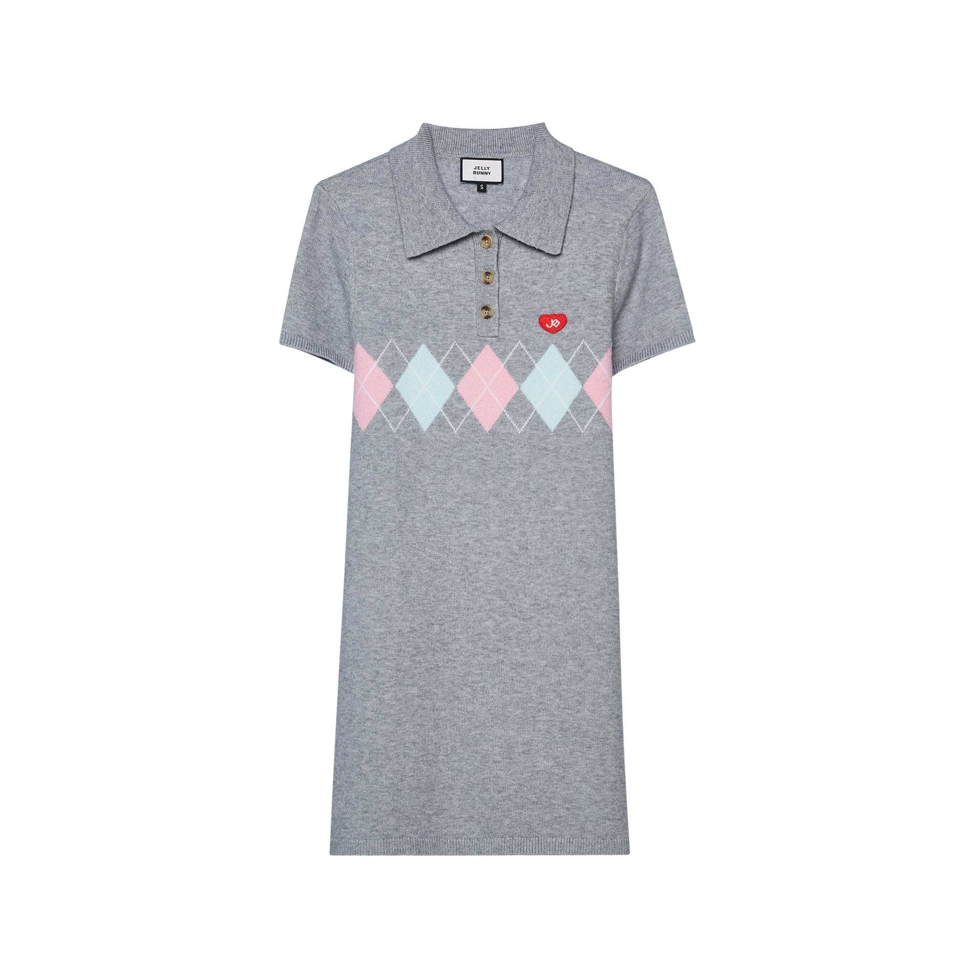 เดรสโปโลแขนสั้น Grey