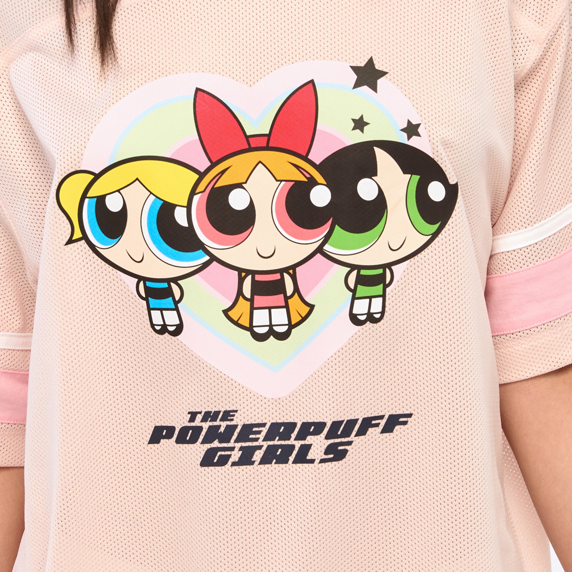 Powerpuff Girls Mesh T-Shirt Cream