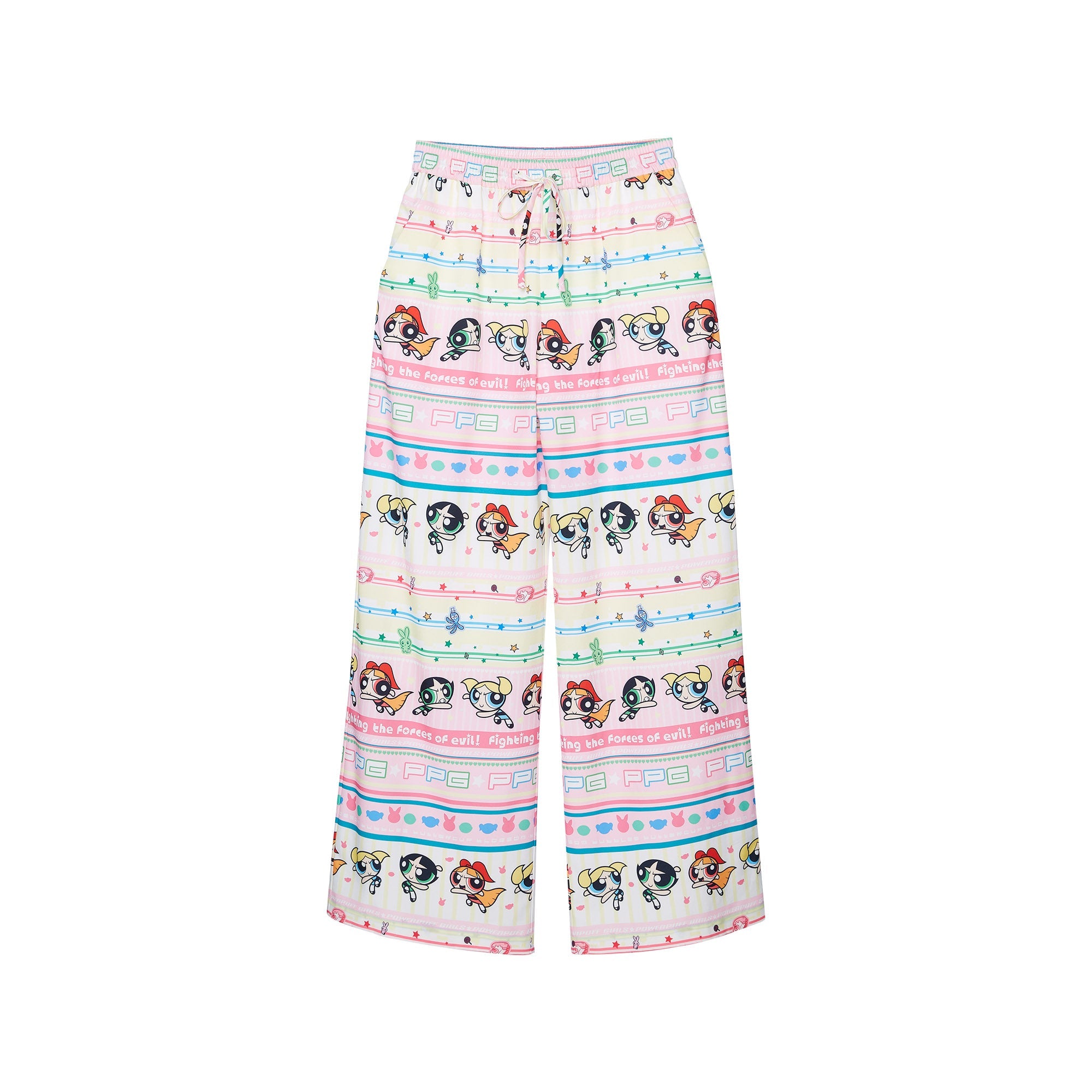 Powerpuff Girls Print Pants Multi Color