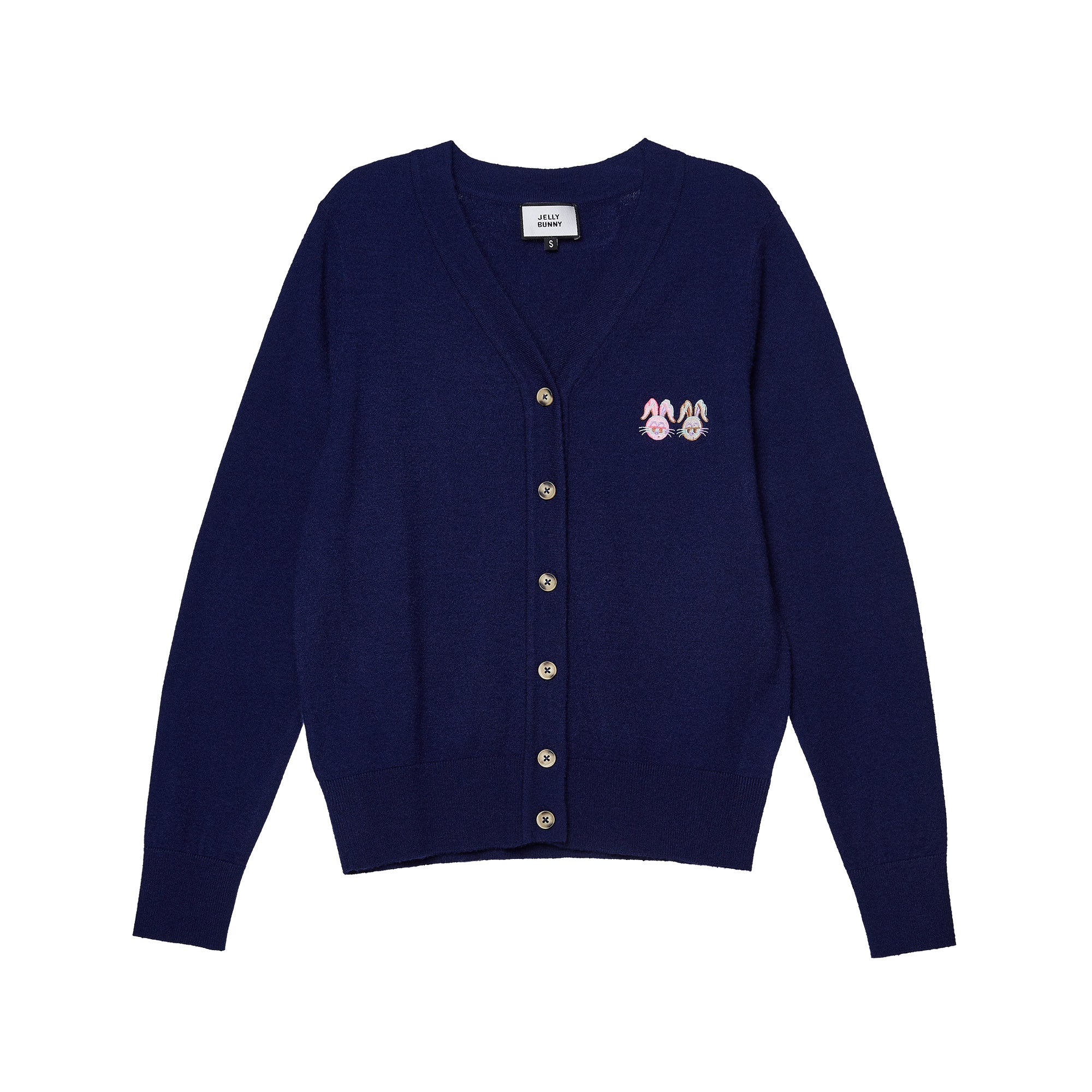 Duo Jerme Embroidery Cardigan Navy