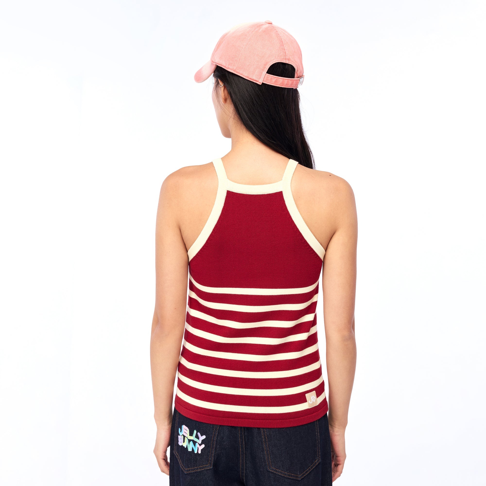 เสื้อคล้องคอลายทางปักโลโก้ Red