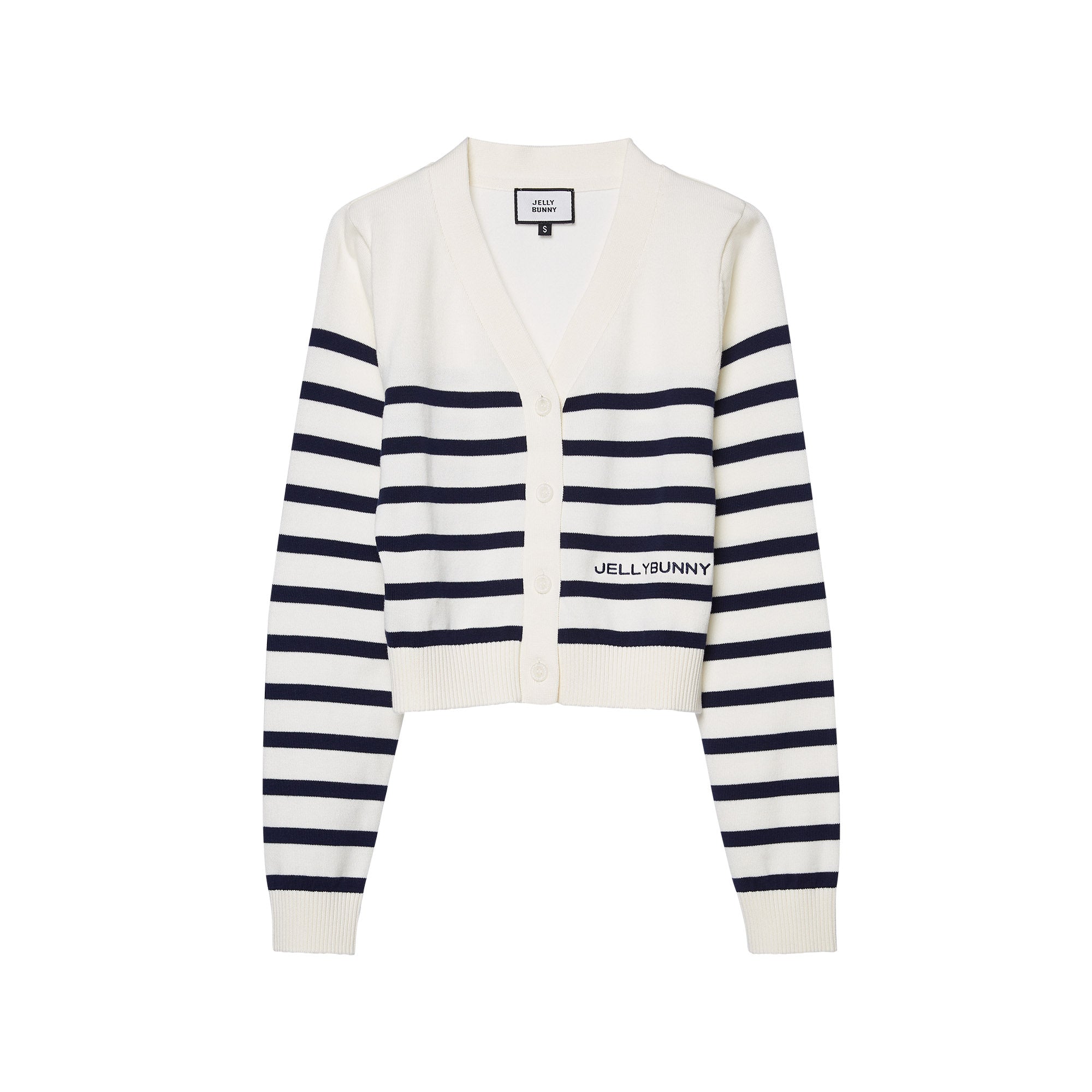 คาร์ดิแกนลายทางปักโลโก้ Navy