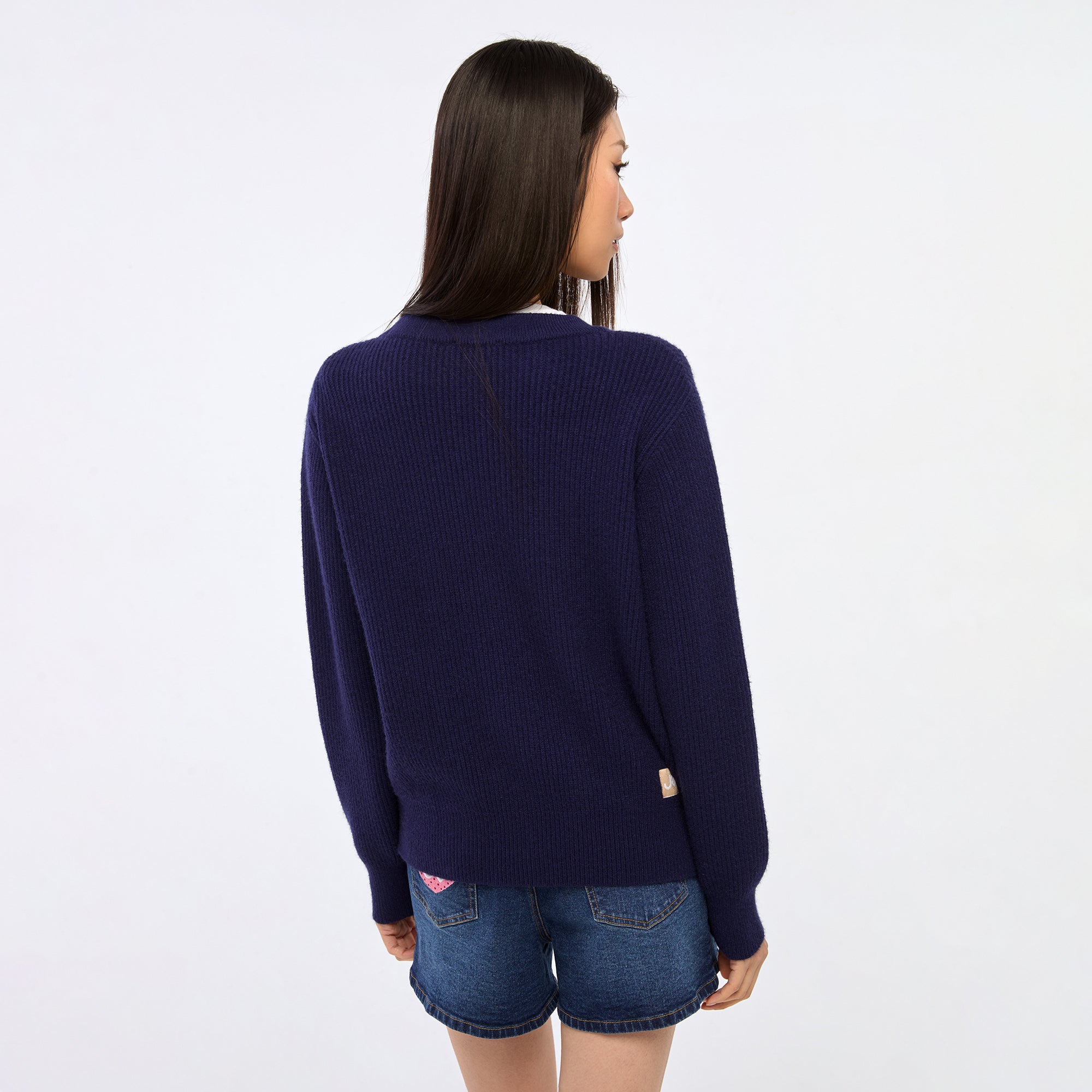 Jerme With Patch Cardigan Navy