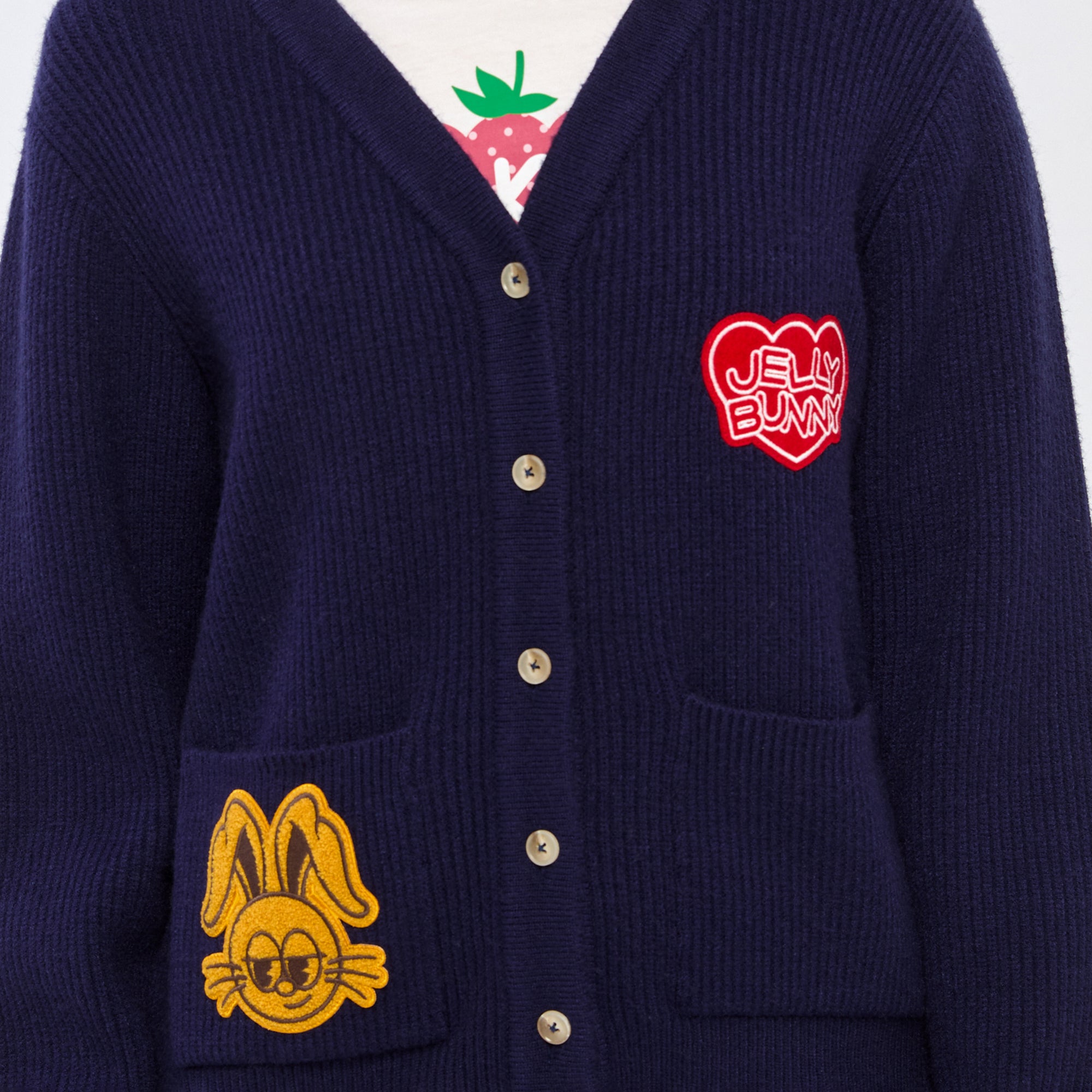 Jerme With Patch Cardigan Navy