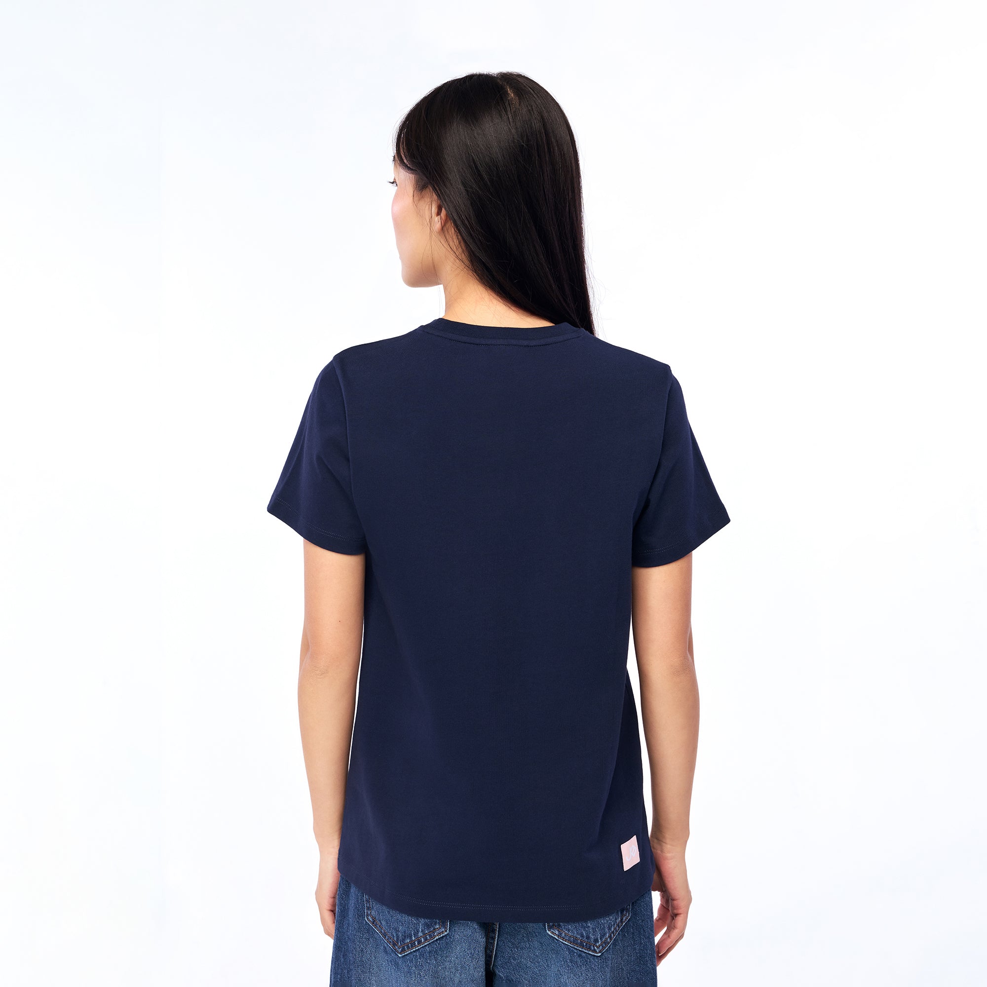 เสื้อยืดแขนสั้นปักลาย Jerme Navy