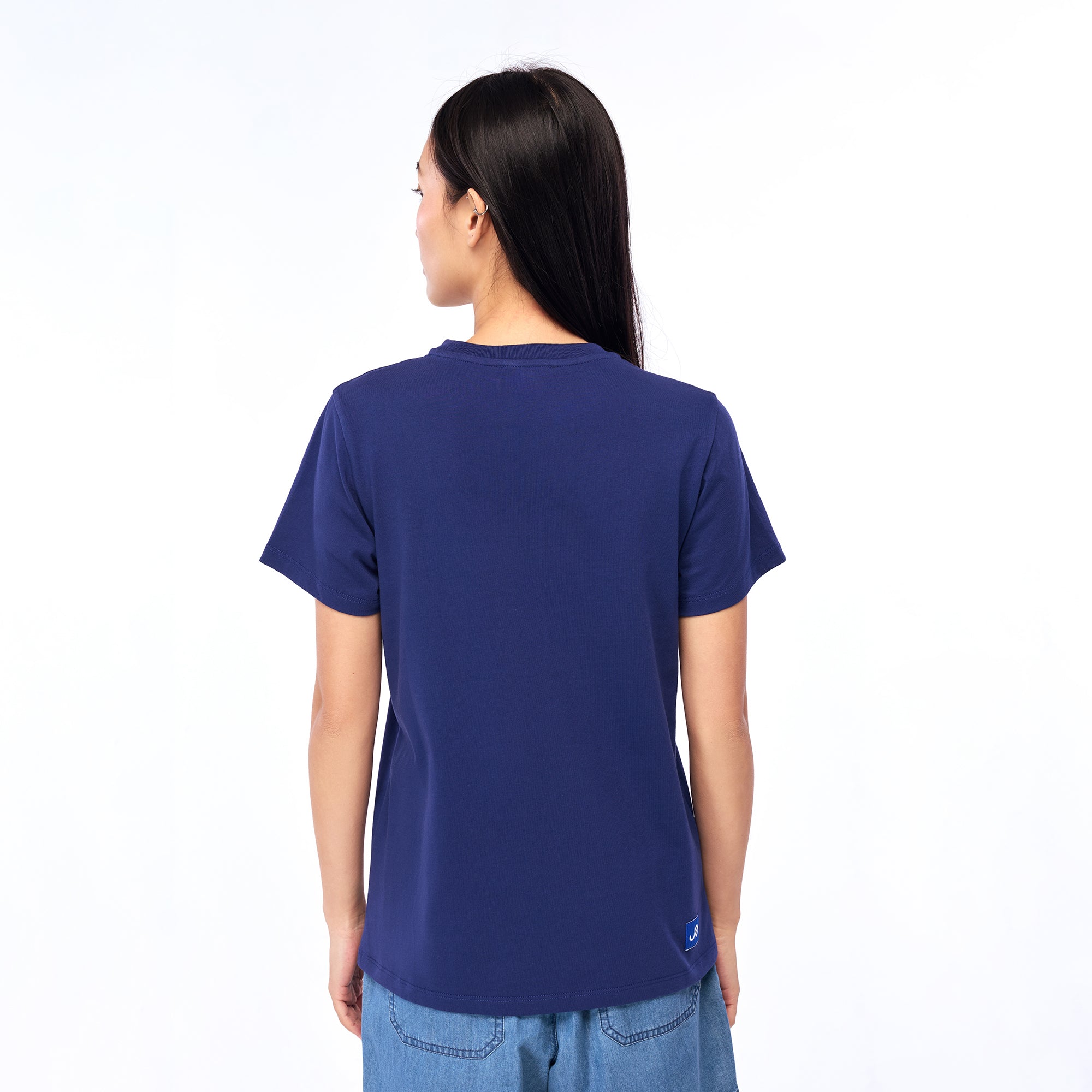 เสื้อยืดแขนสั้นปักโลโก้ Navy