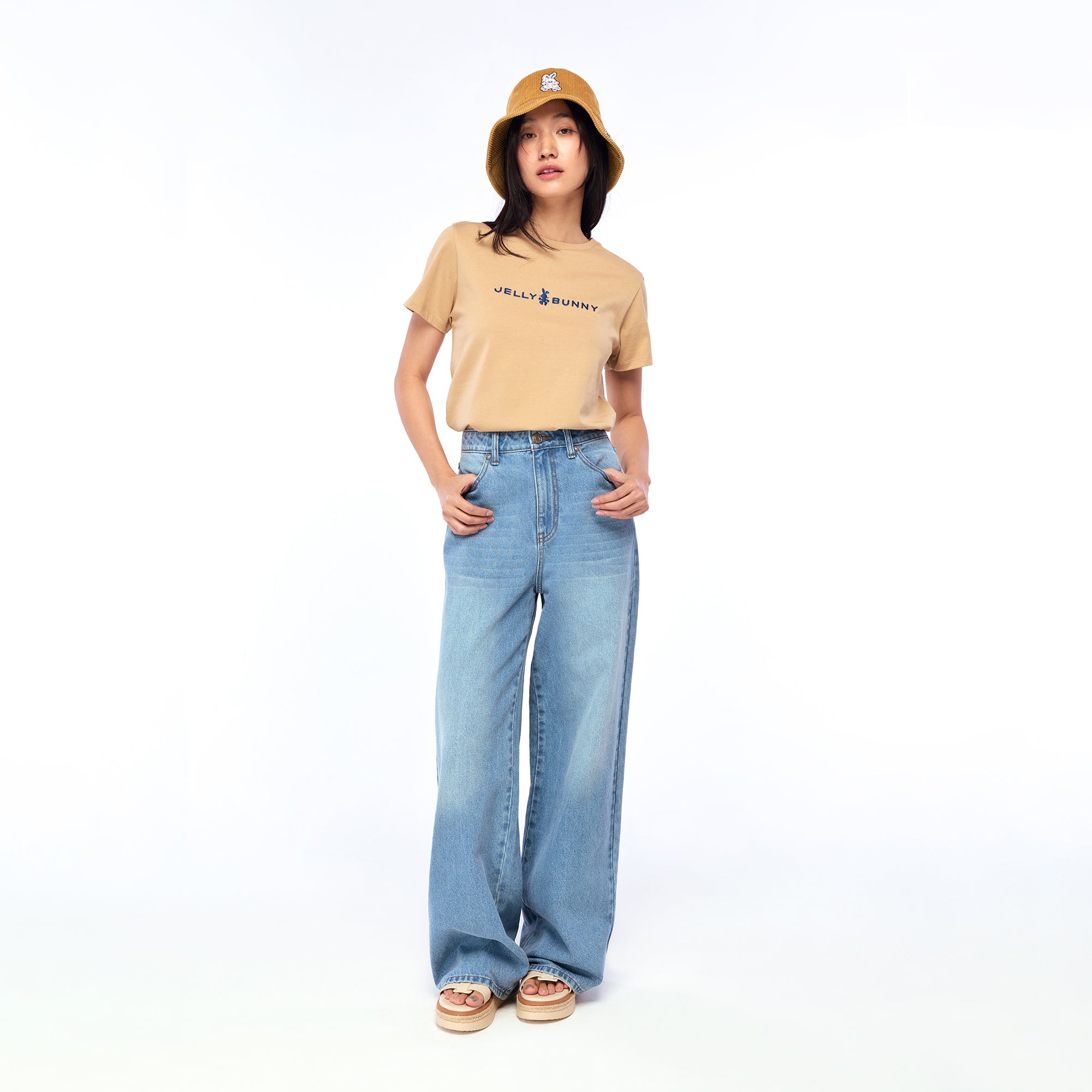 Logo Regular Fit T-Shirt Brown