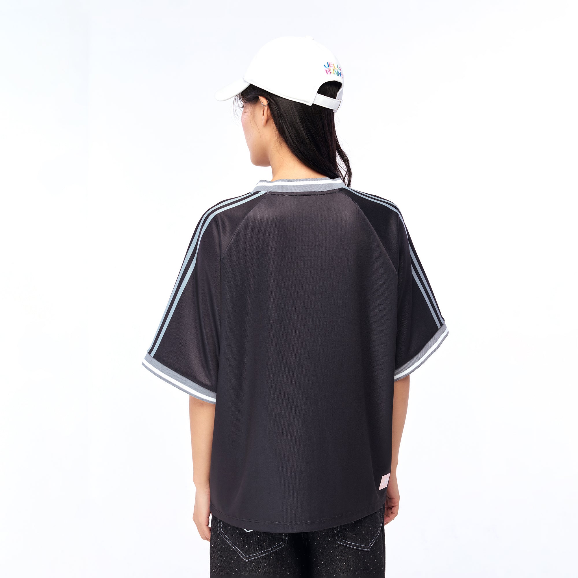 เสื้อฟุตบอลแขนสั้นพิมพ์ลาย Black