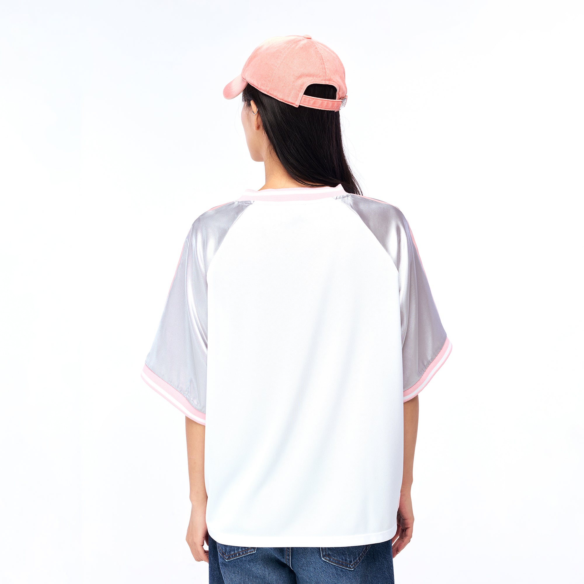 เสื้อฟุตบอลแขนสั้นพิมพ์ลาย White