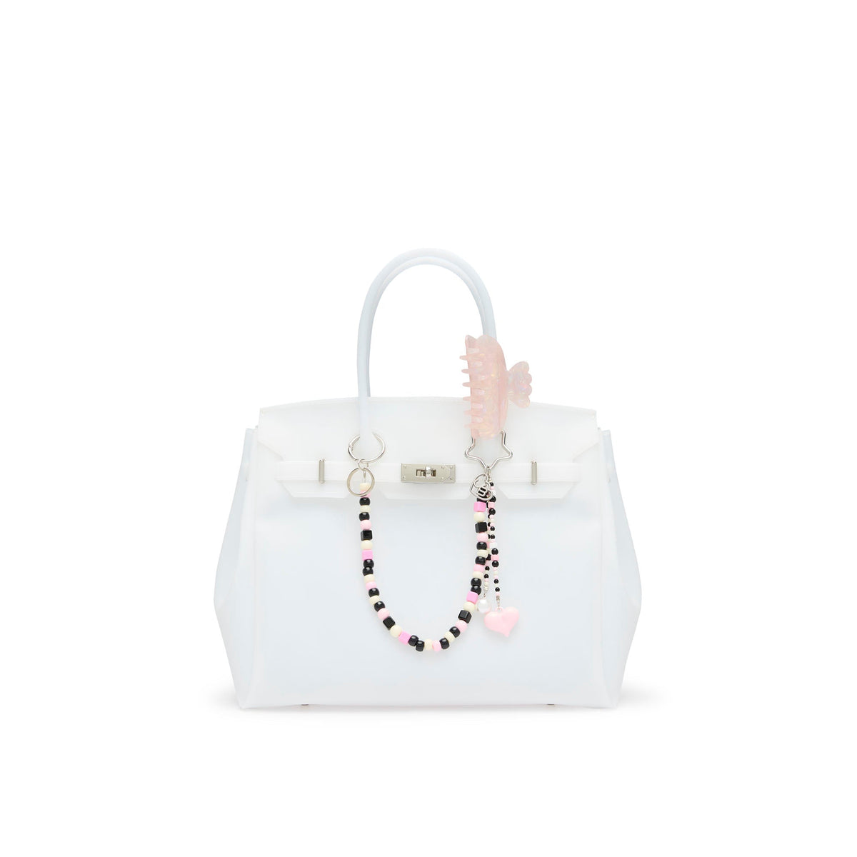 Jollie Handle Bag White
