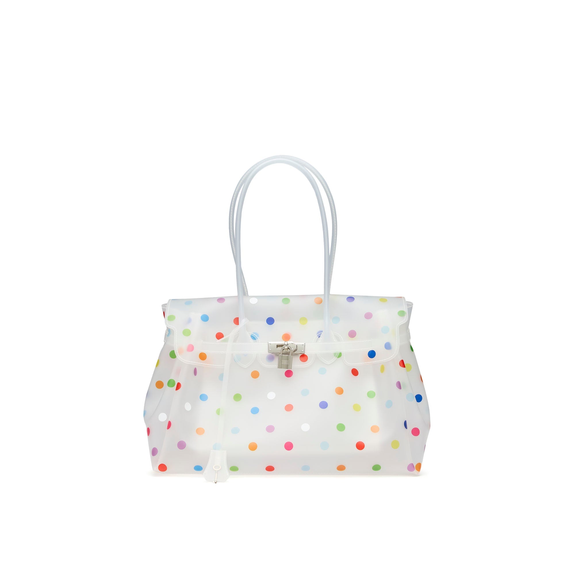 กระเป๋าถือ Jollie Dot White
