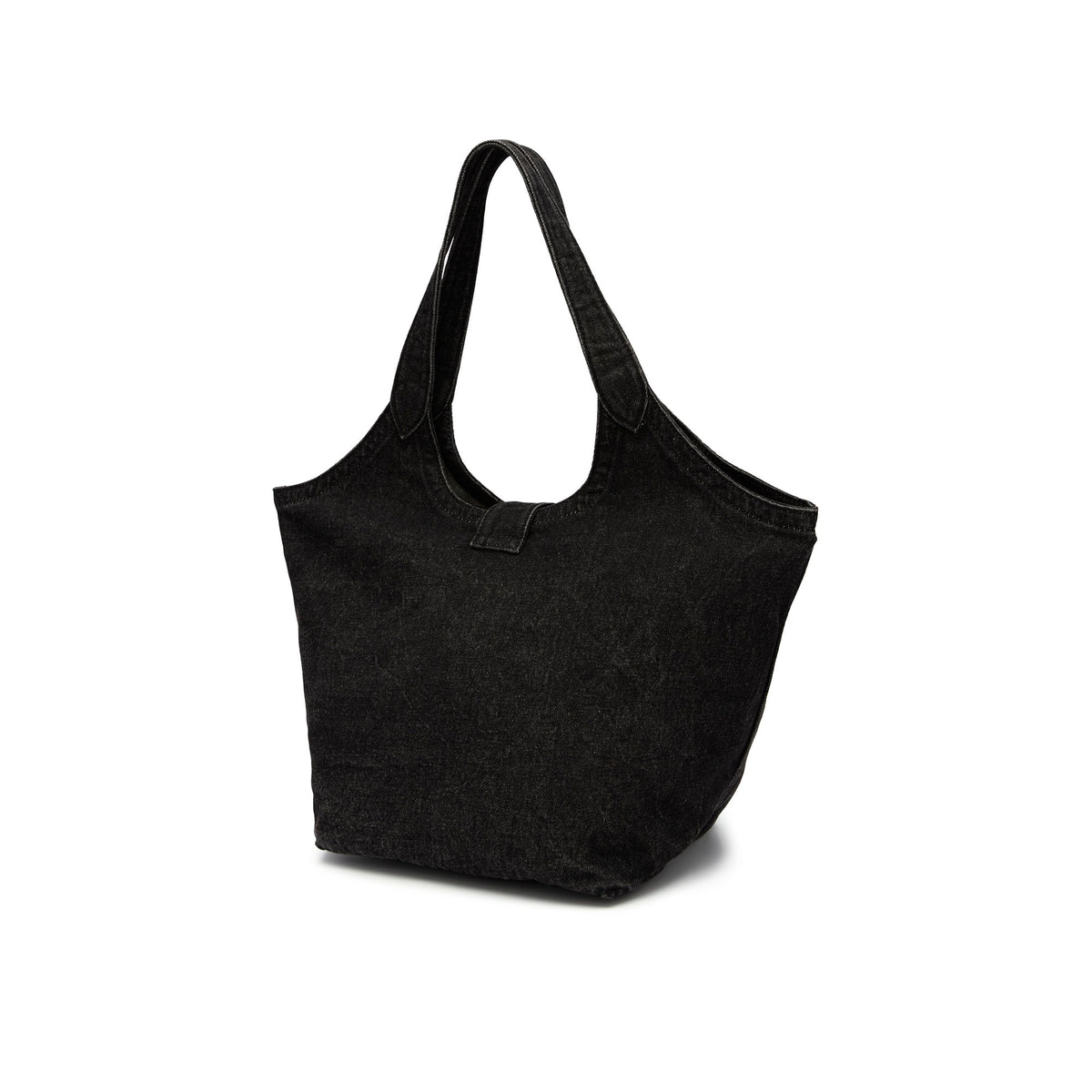 Mari Denim M Tote Bag Black