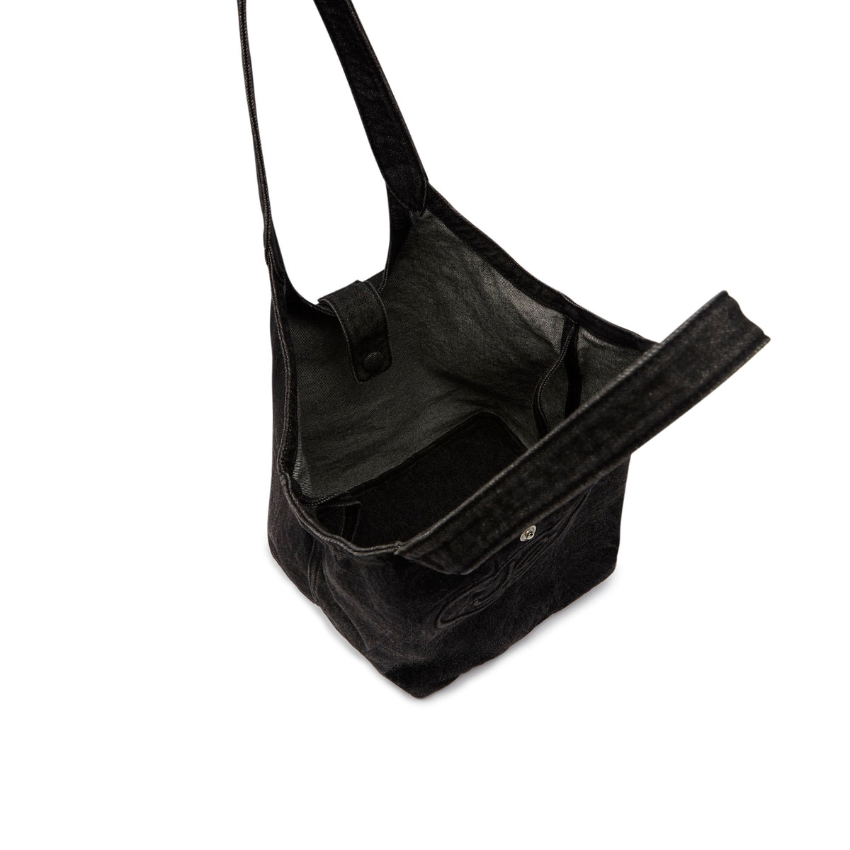 Mari Denim M Tote Bag Black