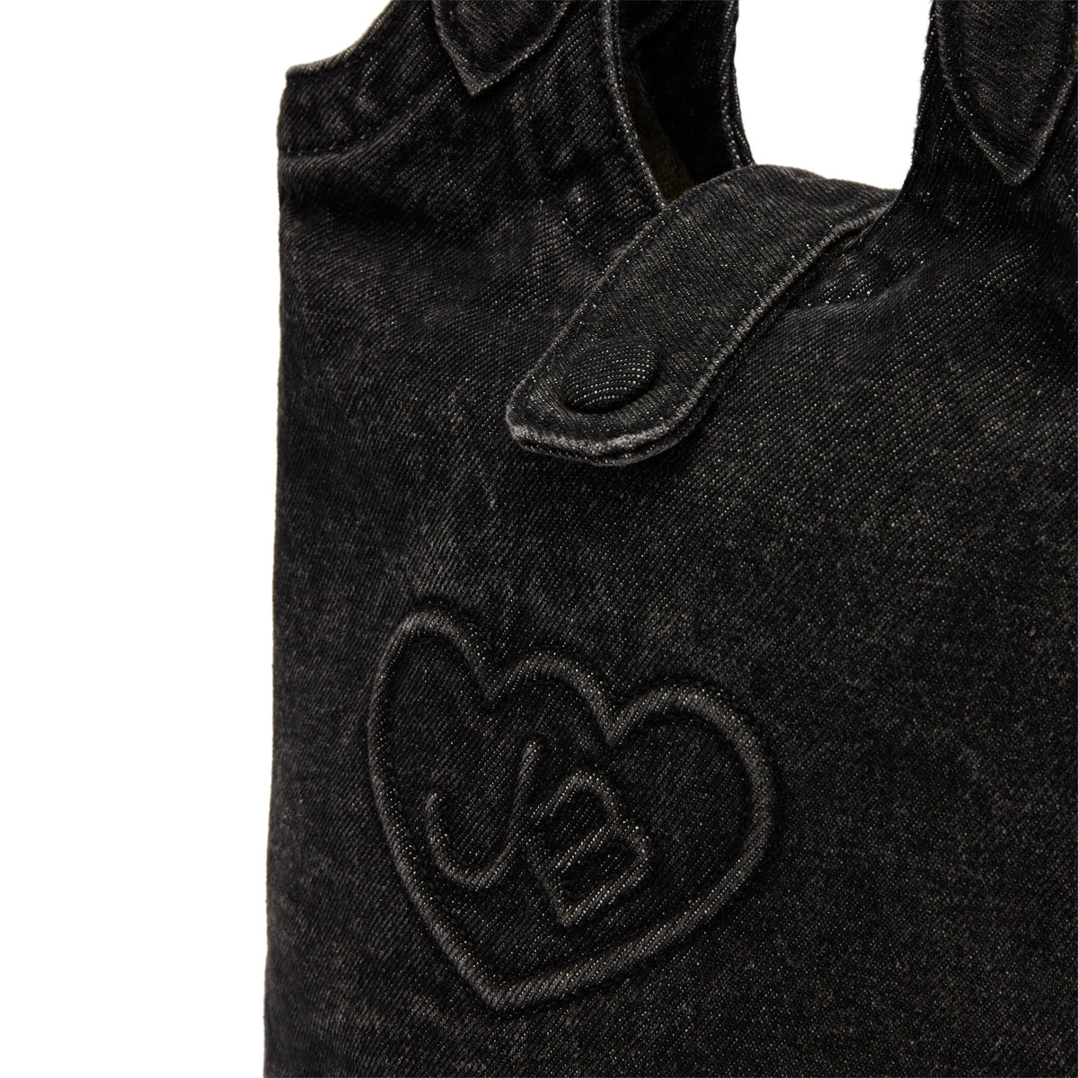Mari Denim M Tote Bag Black
