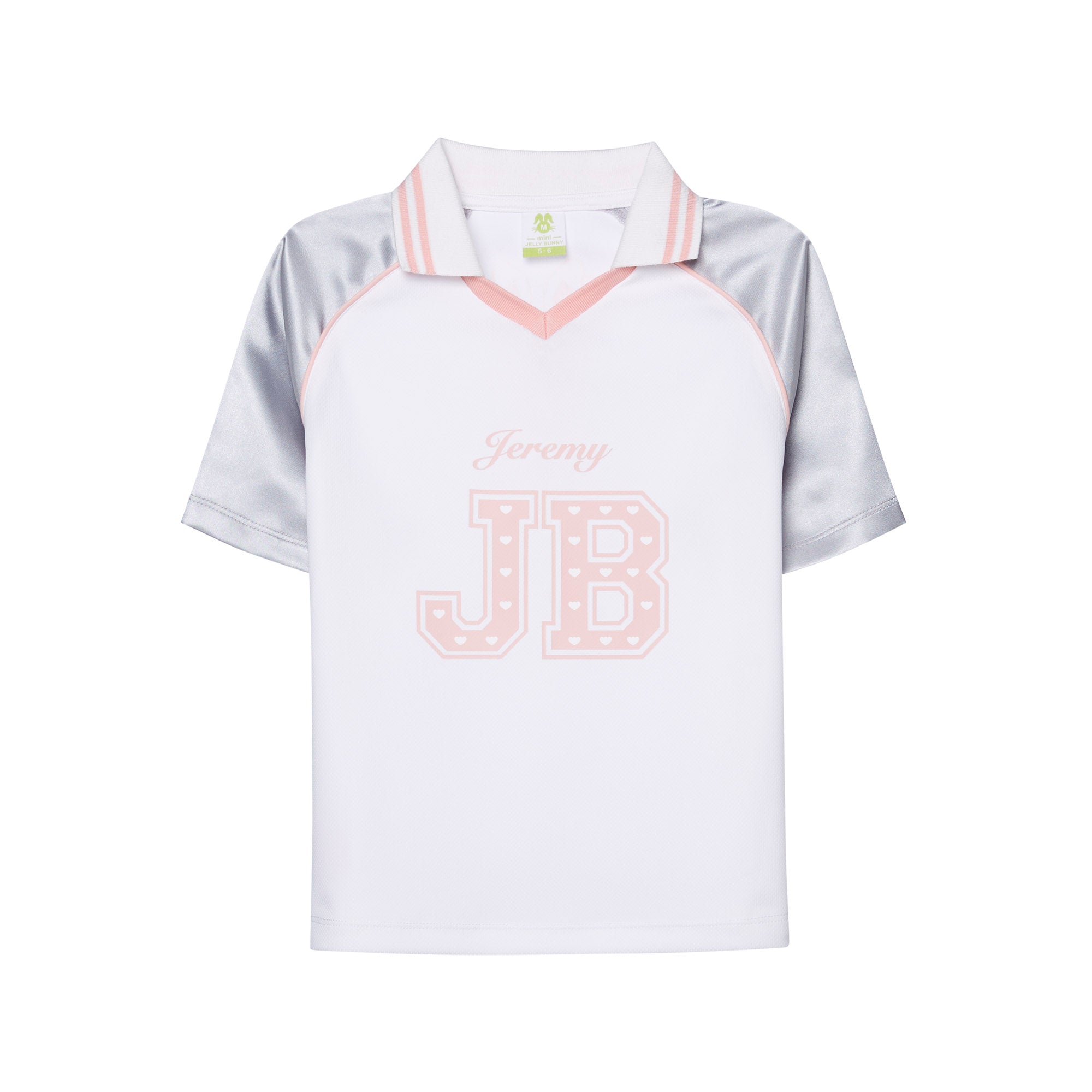 เสื้อยืดสปอร์ตลายกราฟิก Jeremy สำหรับเด็กผู้หญิง White
