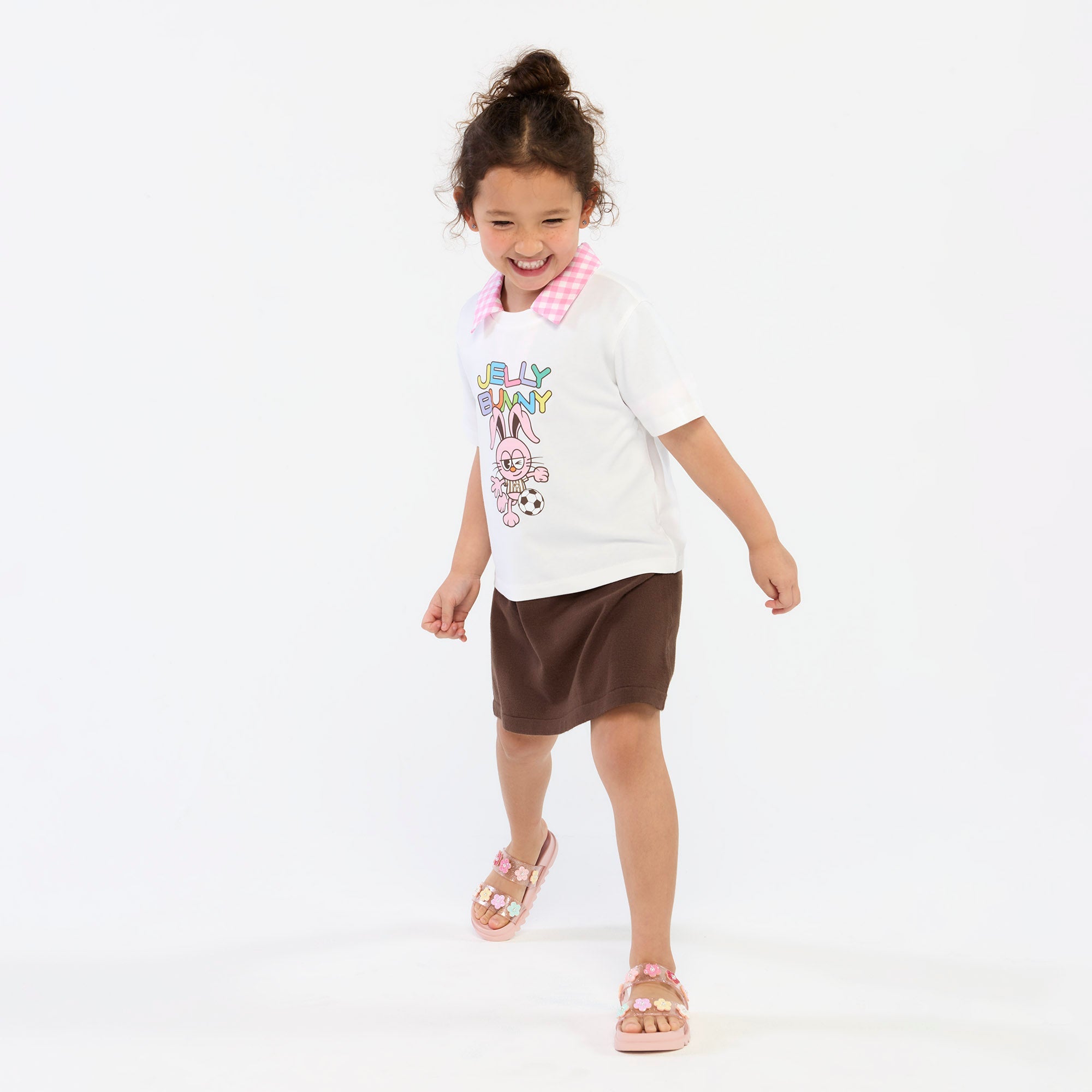 Jeremy Graphic T-Shirt For Mini Girl
 White