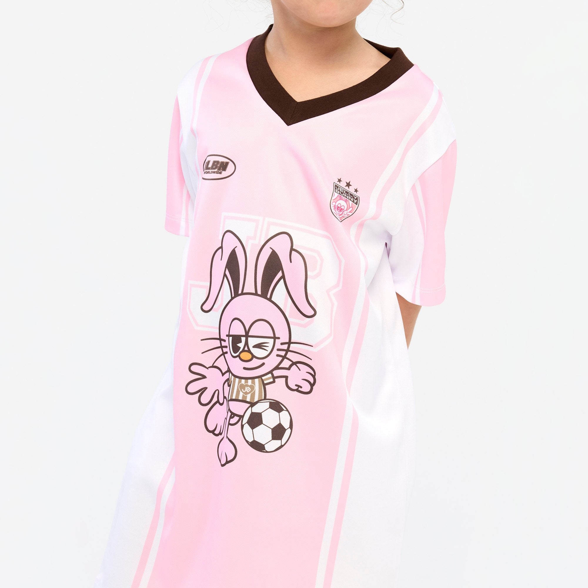 Jeremy Football Dress For Mini Girls Pink
