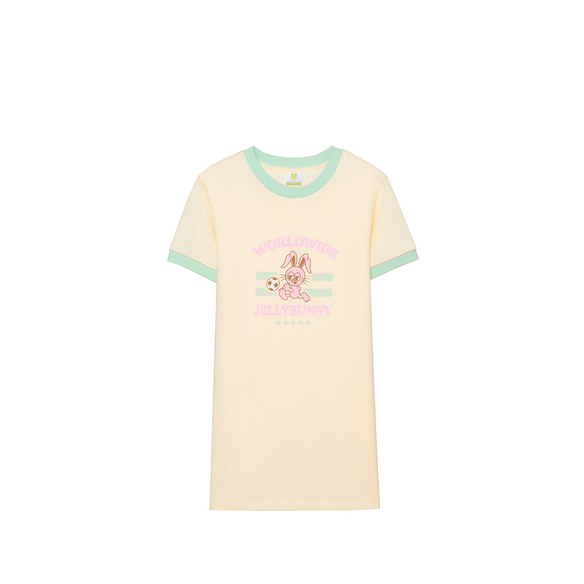 Worldwide Graphic Dress For Mini Girls Cream