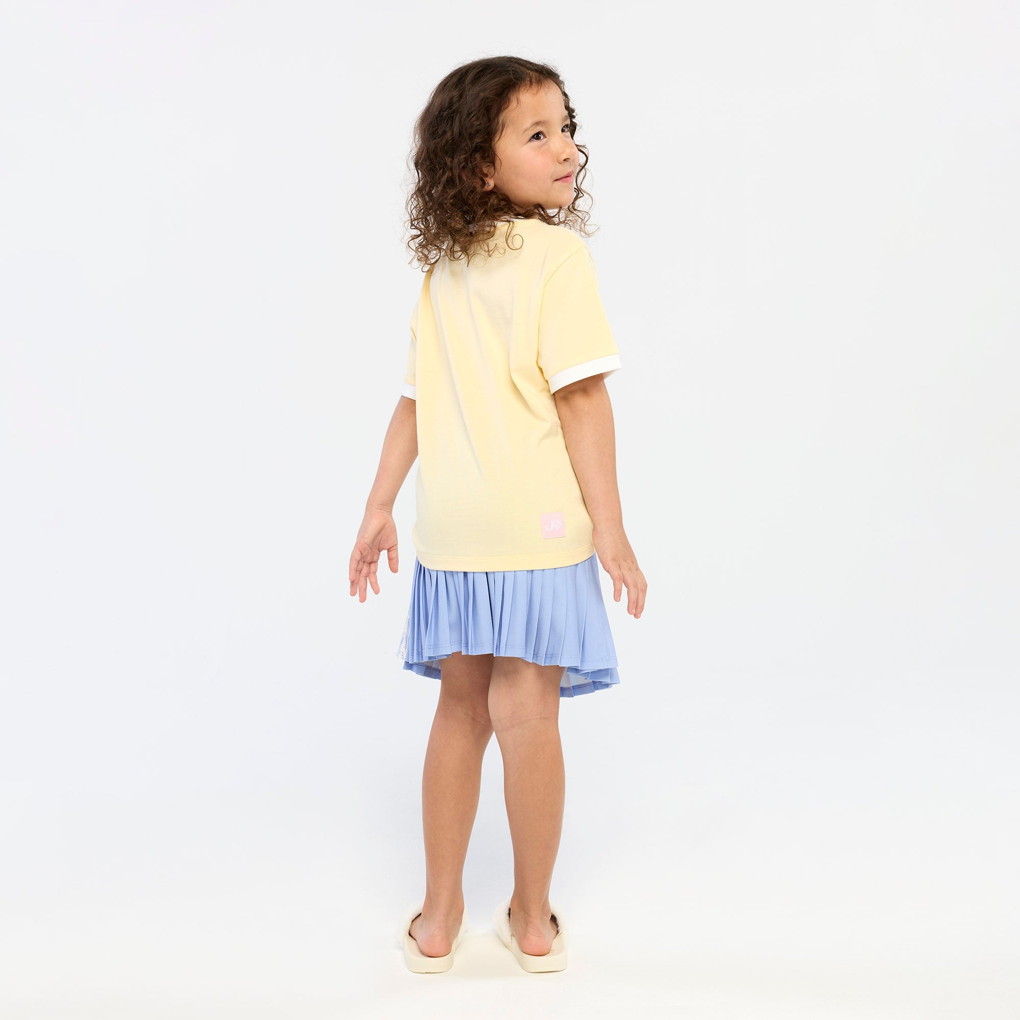 Worldwide Graphic T-Shirt For Mini Girls Yellow