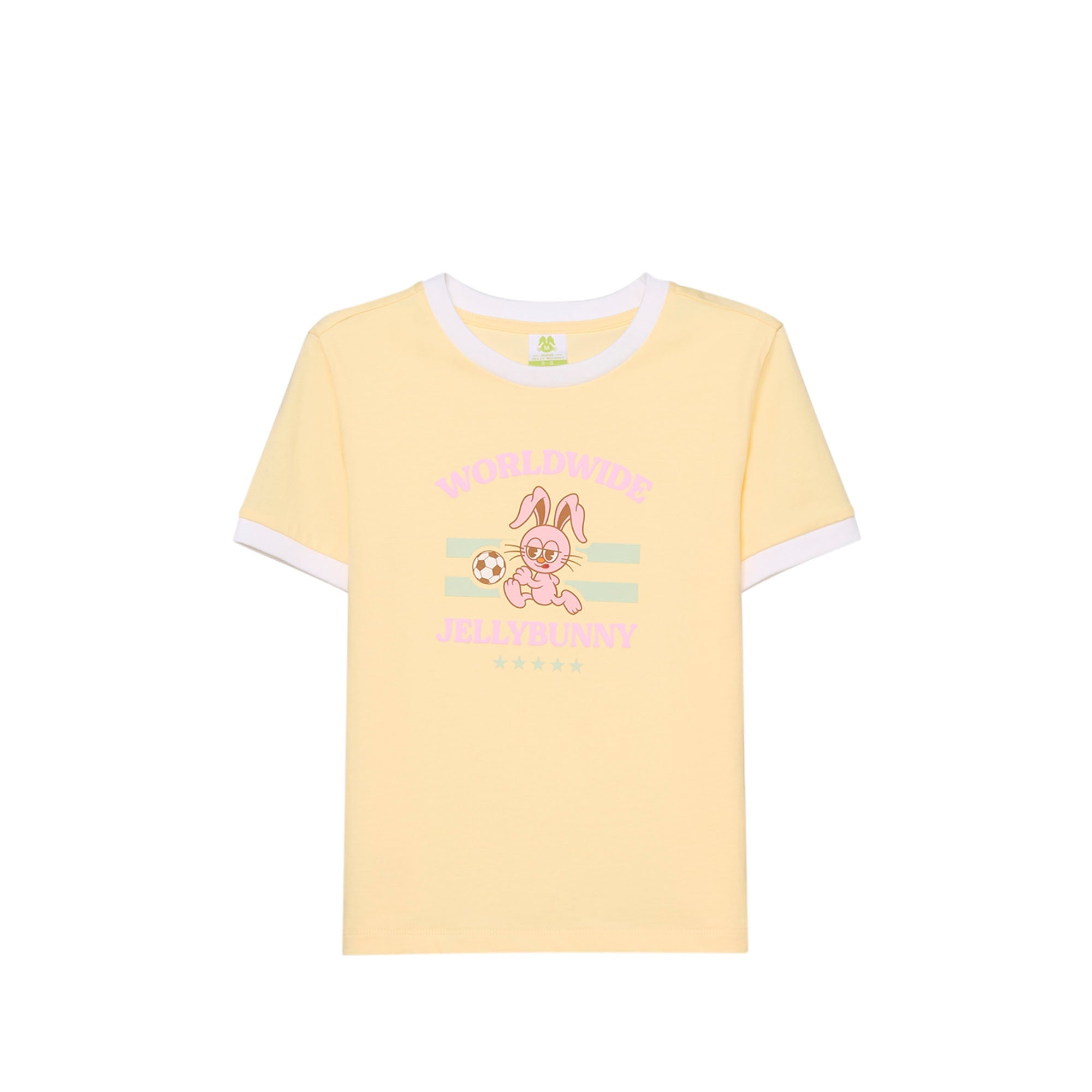 Worldwide Graphic T-Shirt For Mini Girls Yellow