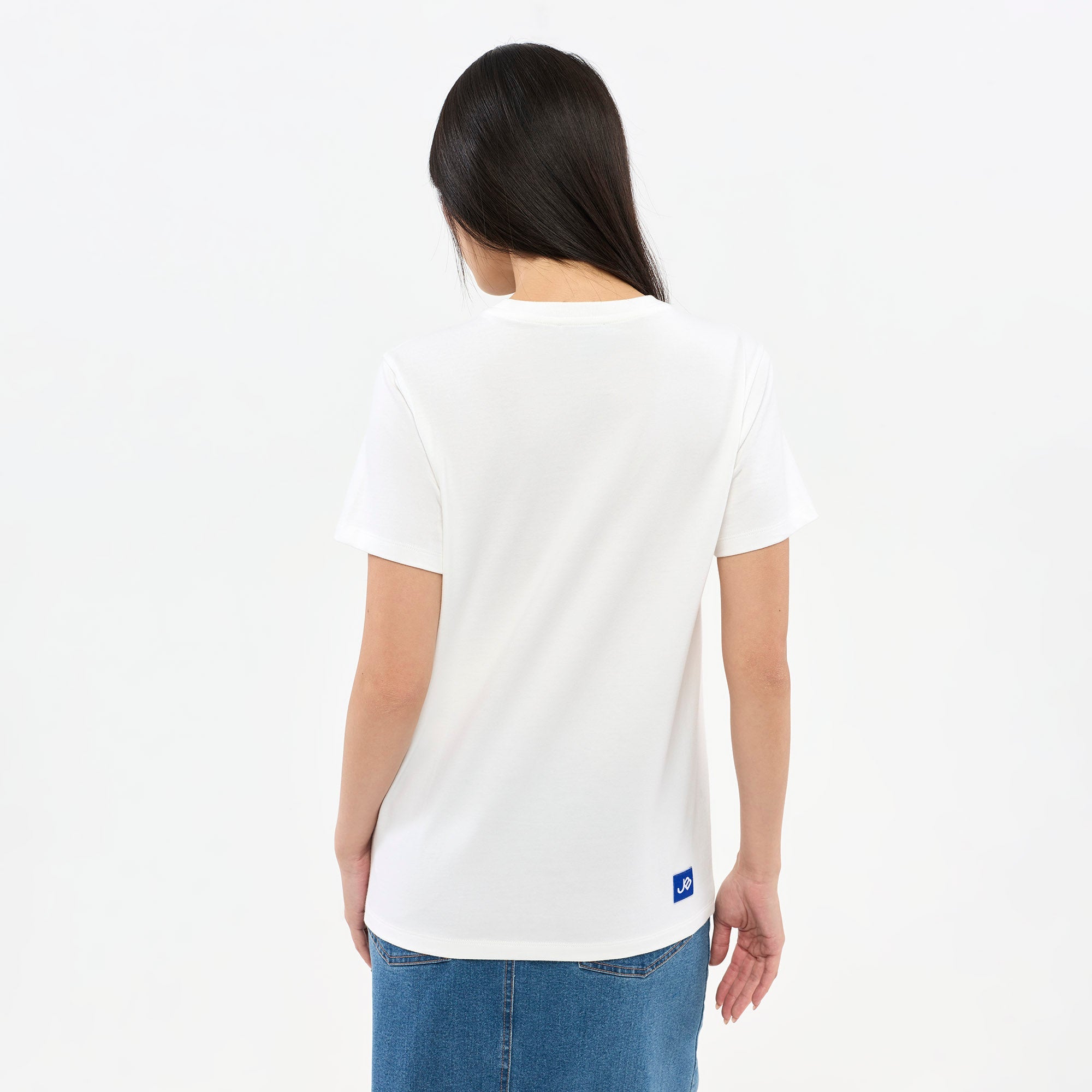 เสื้อยืดแขนสั้นลายพิมพ์ Royal Club
 White