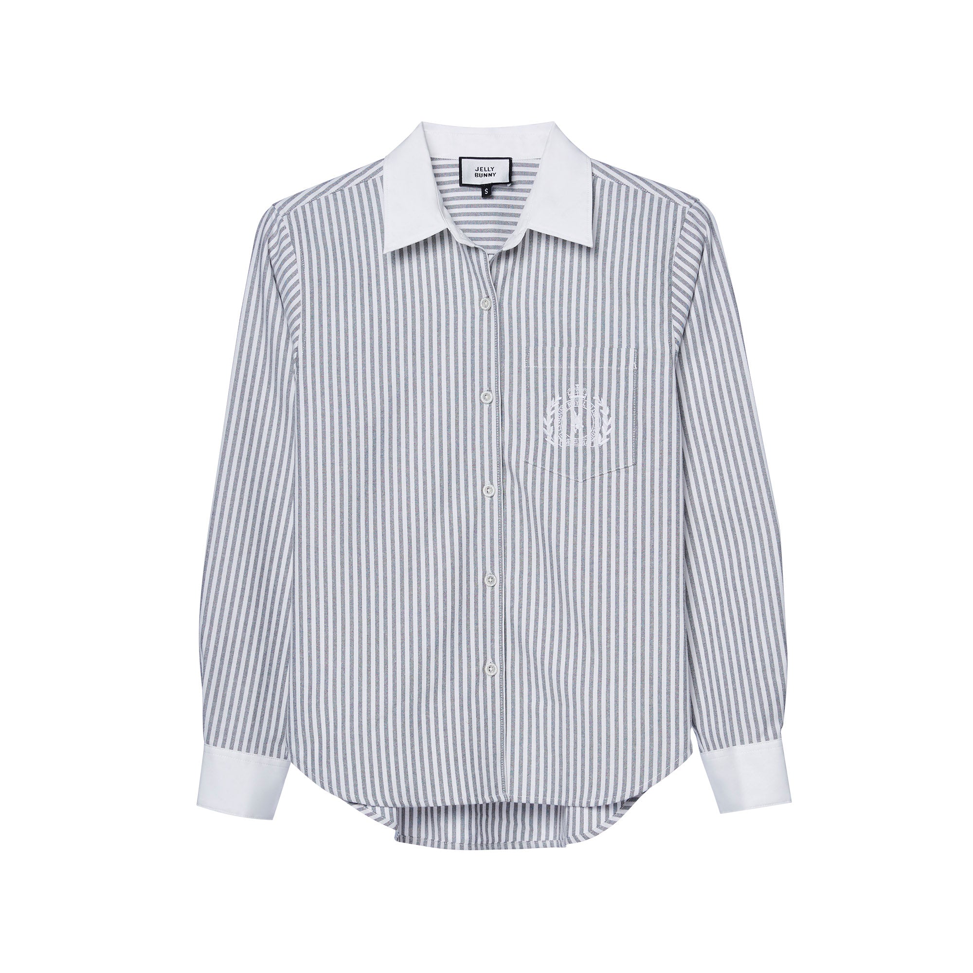 เสื้อเชิ้ตแขนยาวลายทาง Royal Club Black