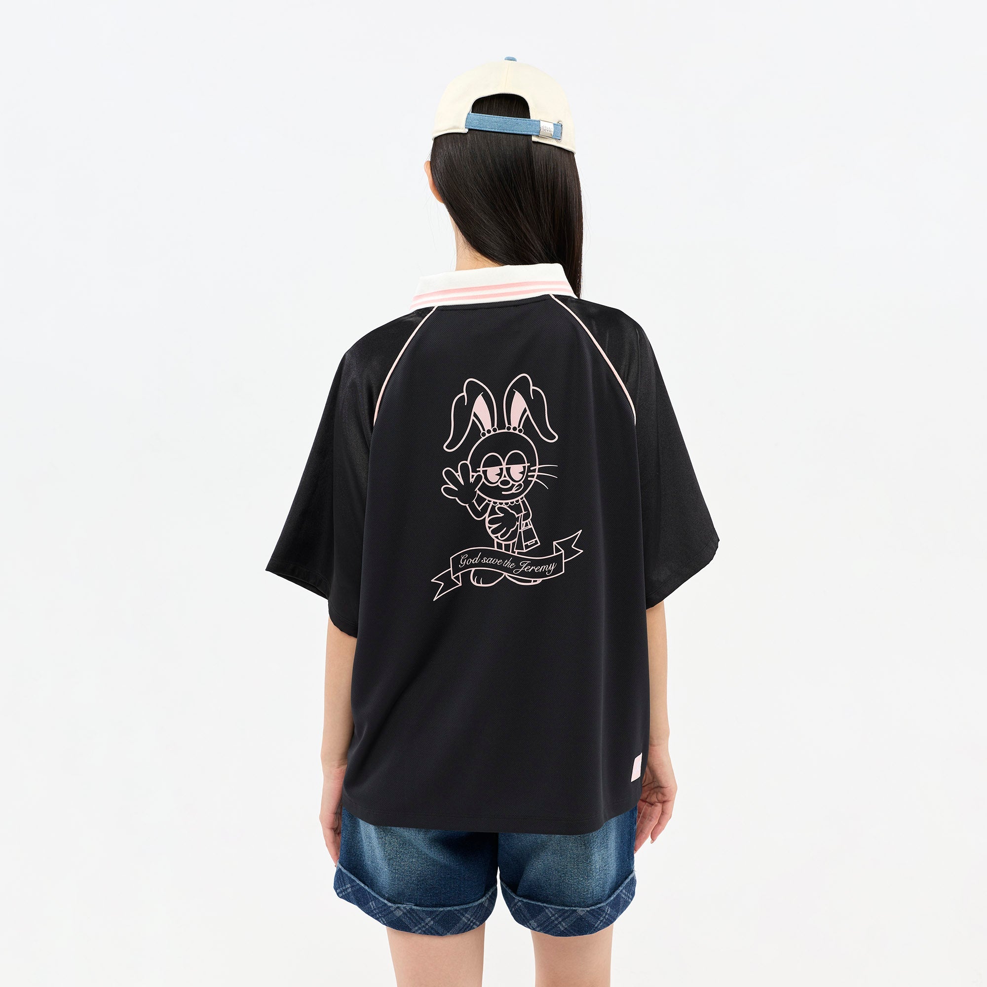 เสื้อยืดสปอร์ตลายกราฟิก Jeremy Black