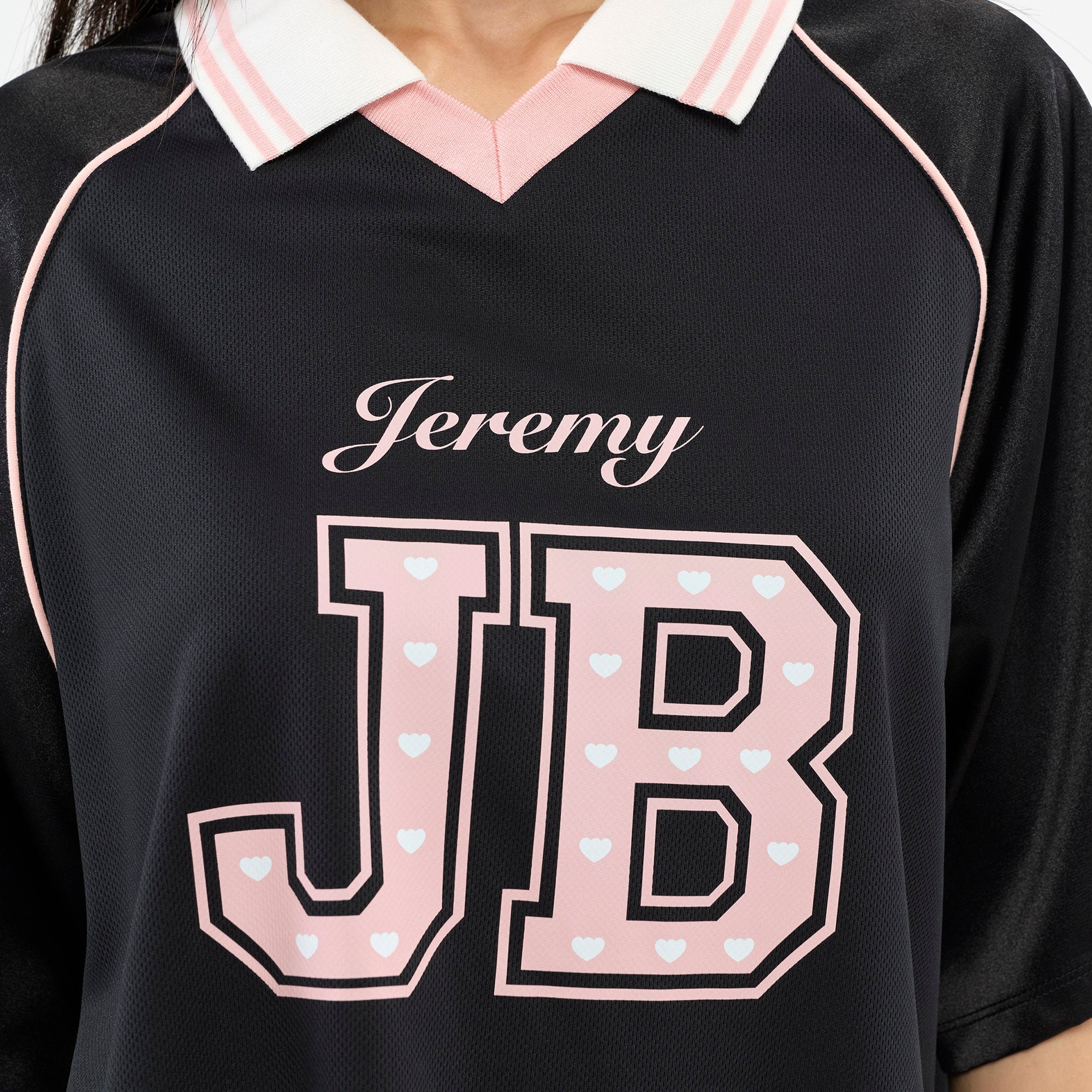 เสื้อยืดสปอร์ตลายกราฟิก Jeremy Black