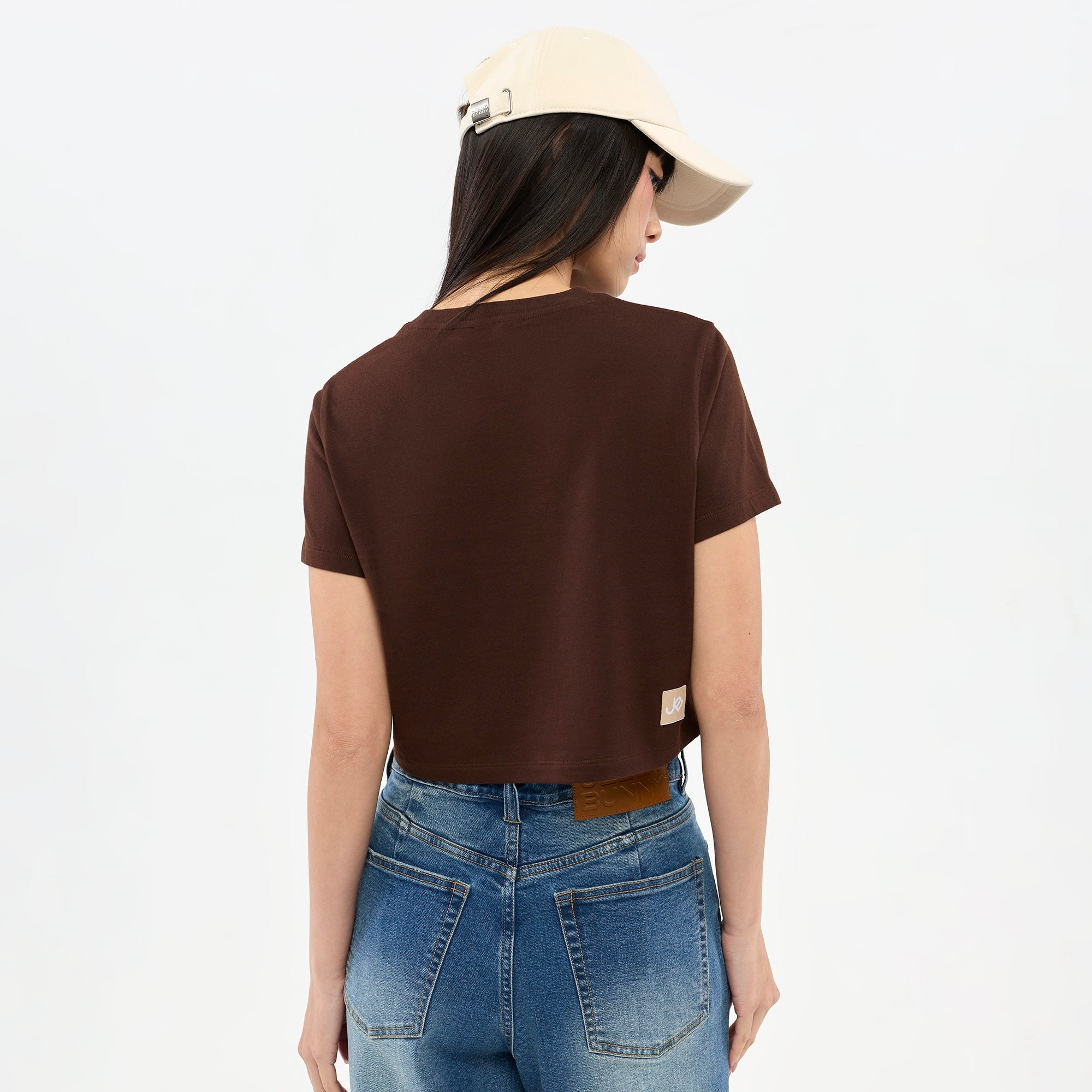 Jelly Bunny Girl Graphic T-Shirt Brown