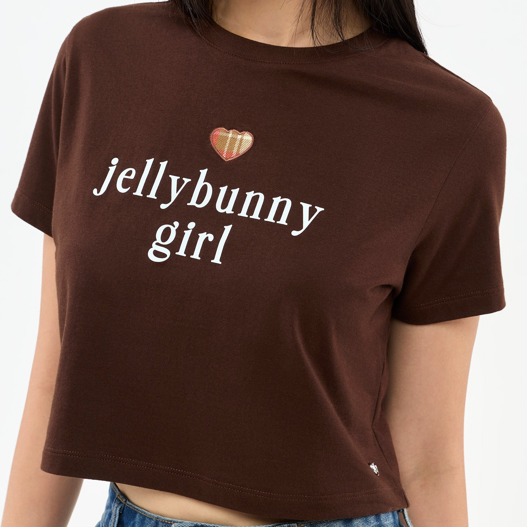 Jelly Bunny Girl Graphic T-Shirt Brown