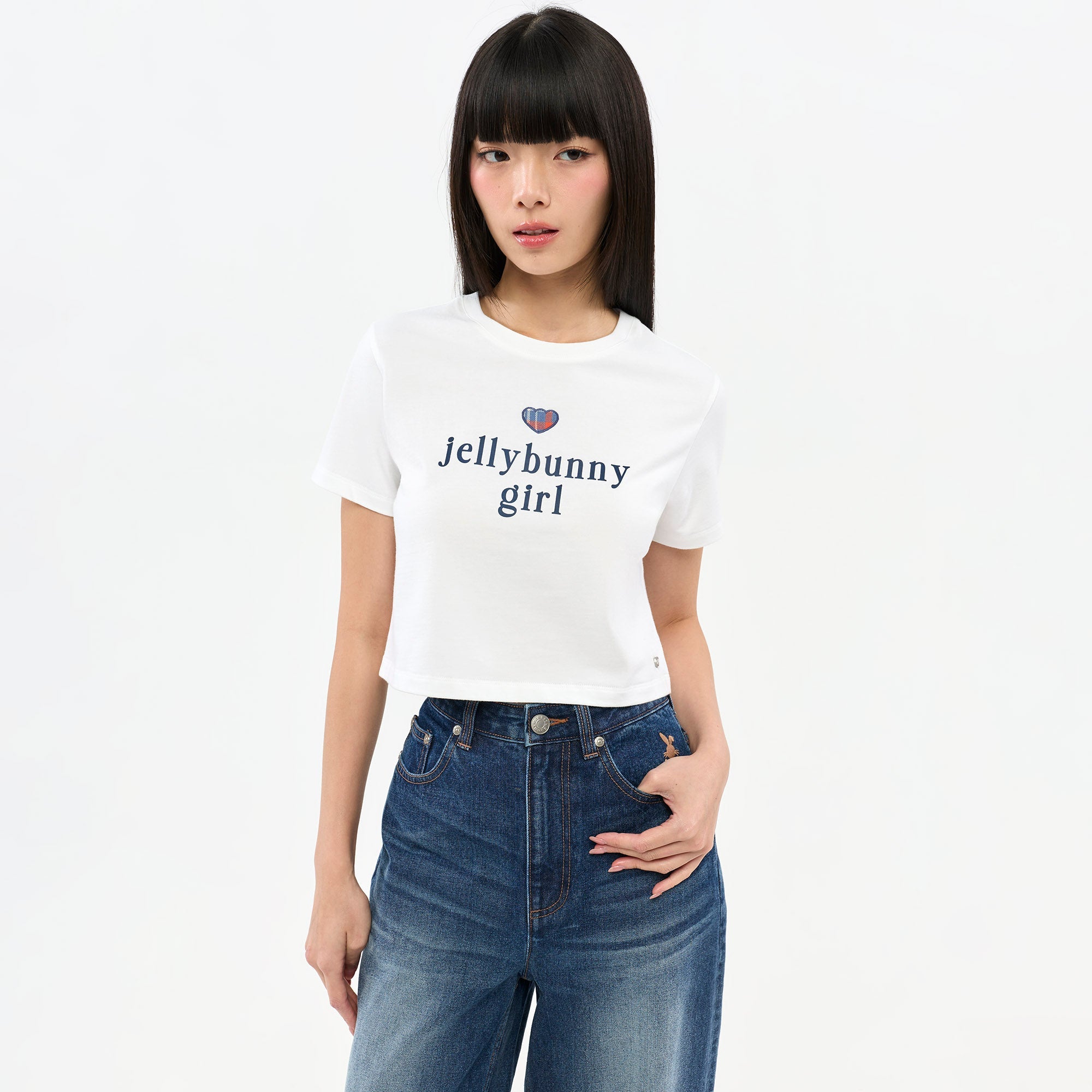 Jelly Bunny Girl Graphic T-Shirt White