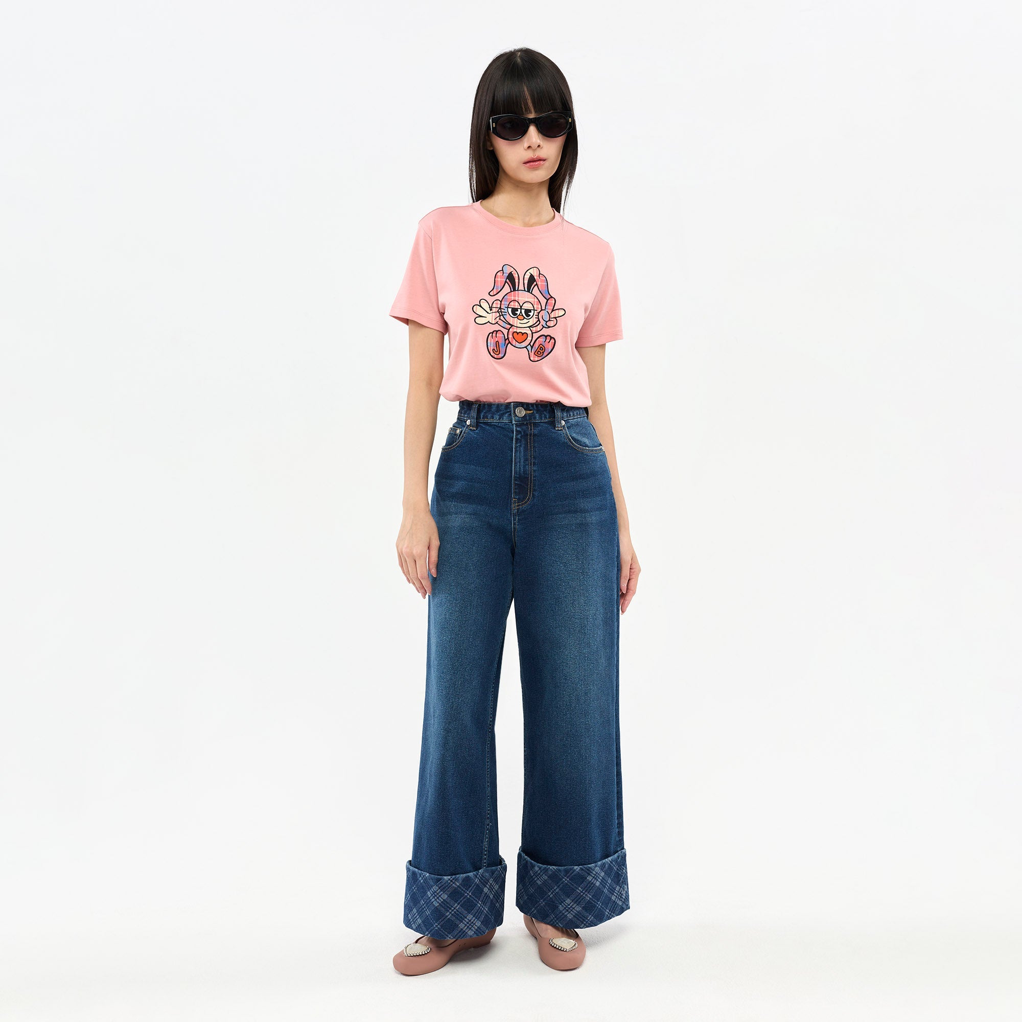 เสื้อยืดแขนสั้นลายกราฟิก Jeremy Peach