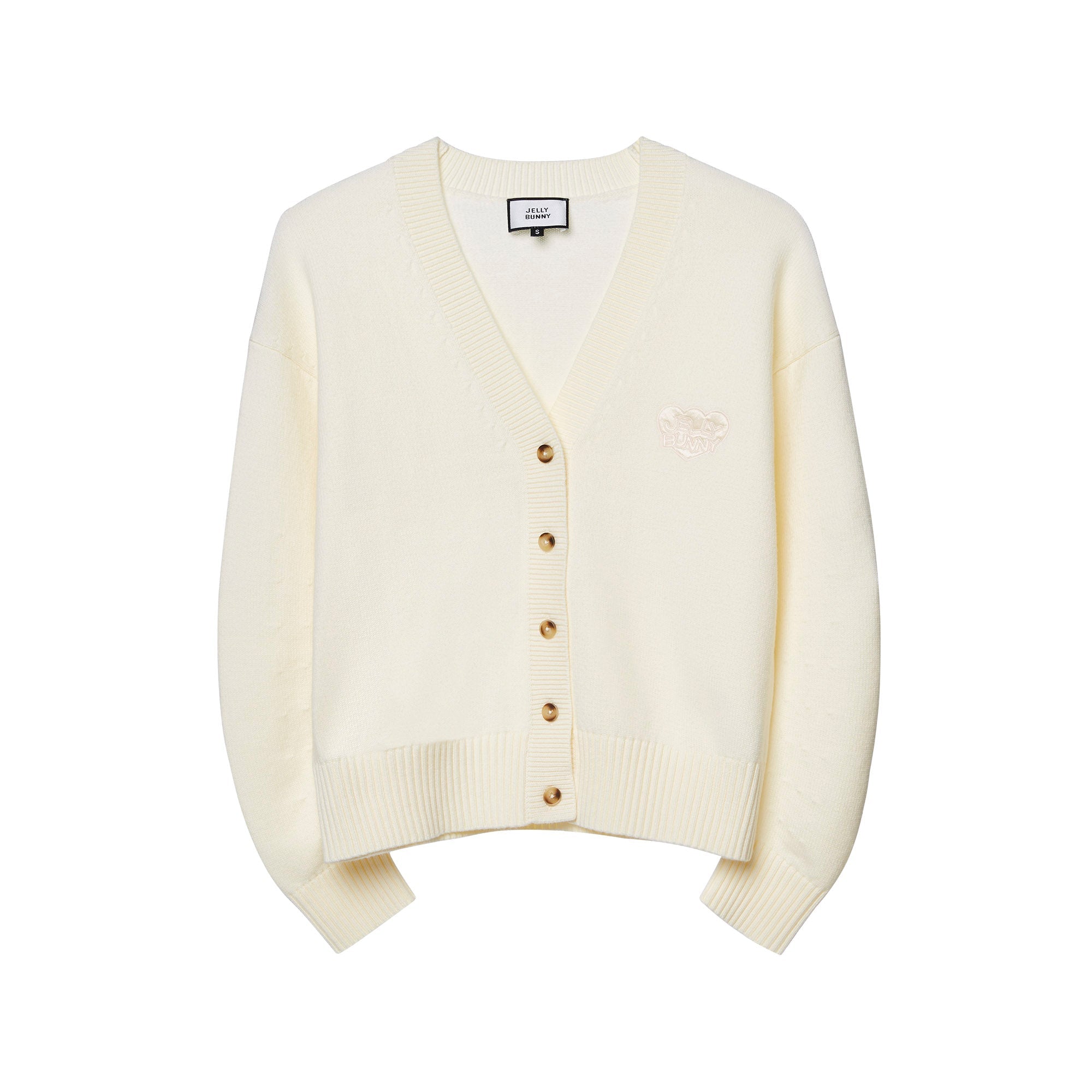Embroidered Cardigan Cream