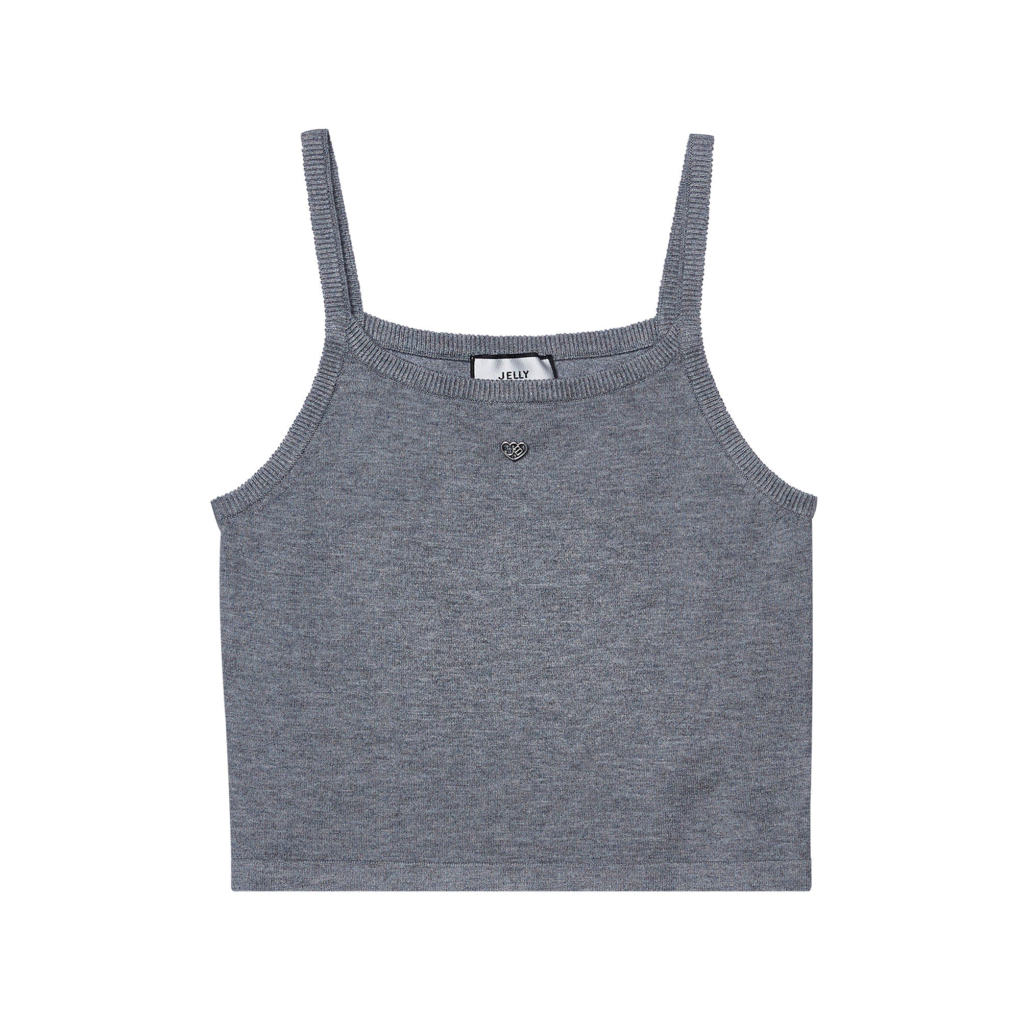เซ็ตคาร์ดิแกนถักและเสื้อกล้ามถัก Grey