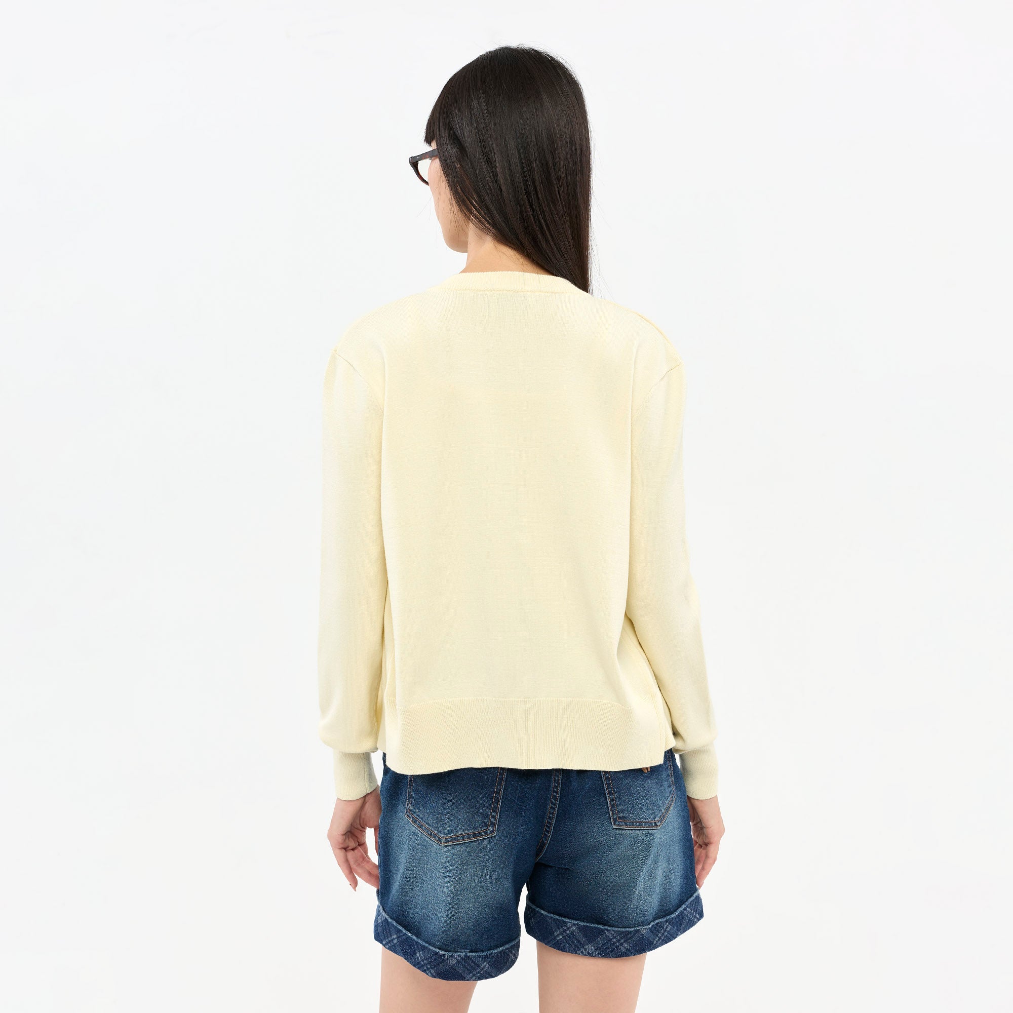 เซ็ตคาร์ดิแกนถักและเสื้อกล้ามถัก Off-White