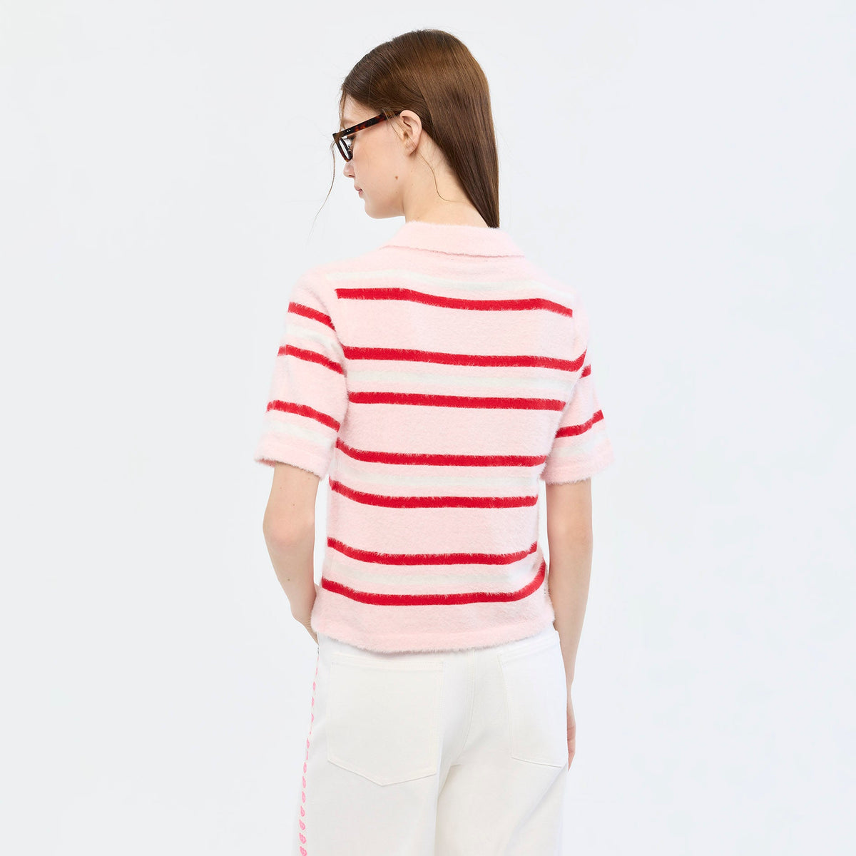 เสื้อโปโลแขนสั้นลายทาง Jelly Bunny Multi Color