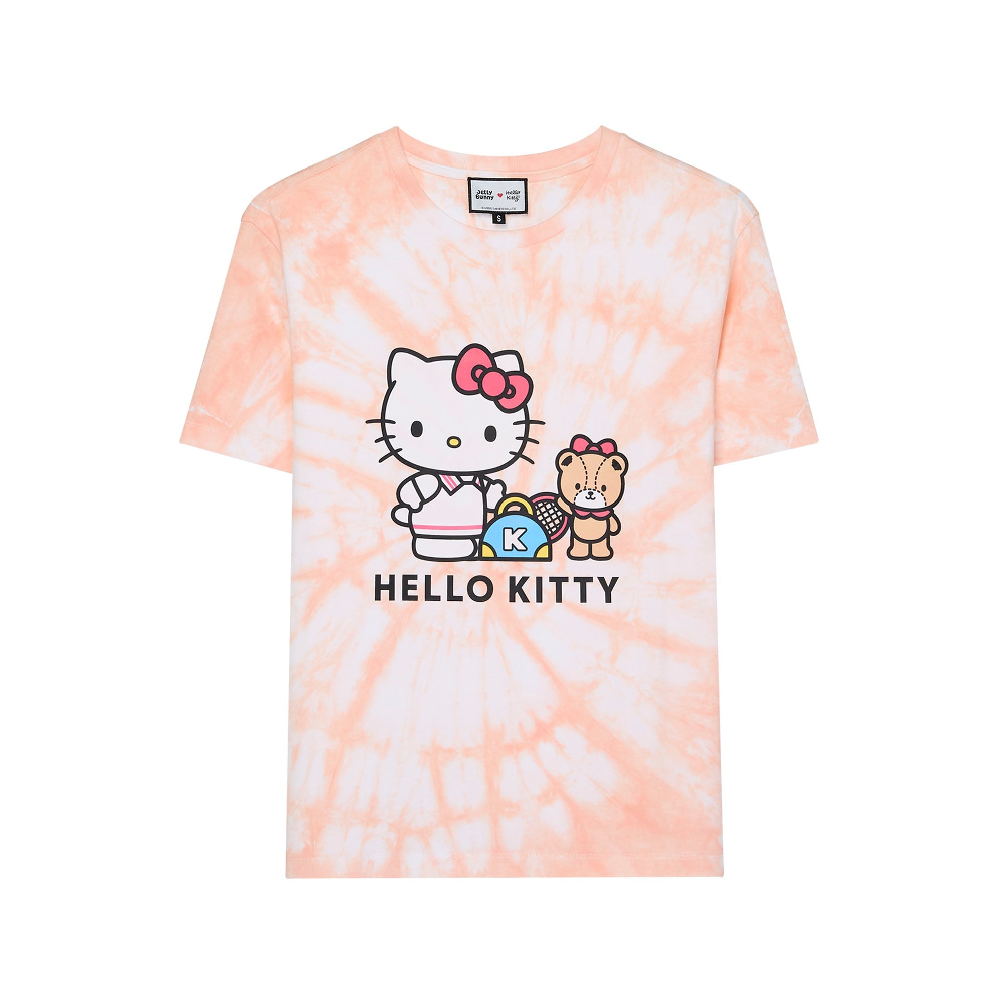 เสื้อยืดแขนสั้นมัดย้อม Hello Kitty Multi Color