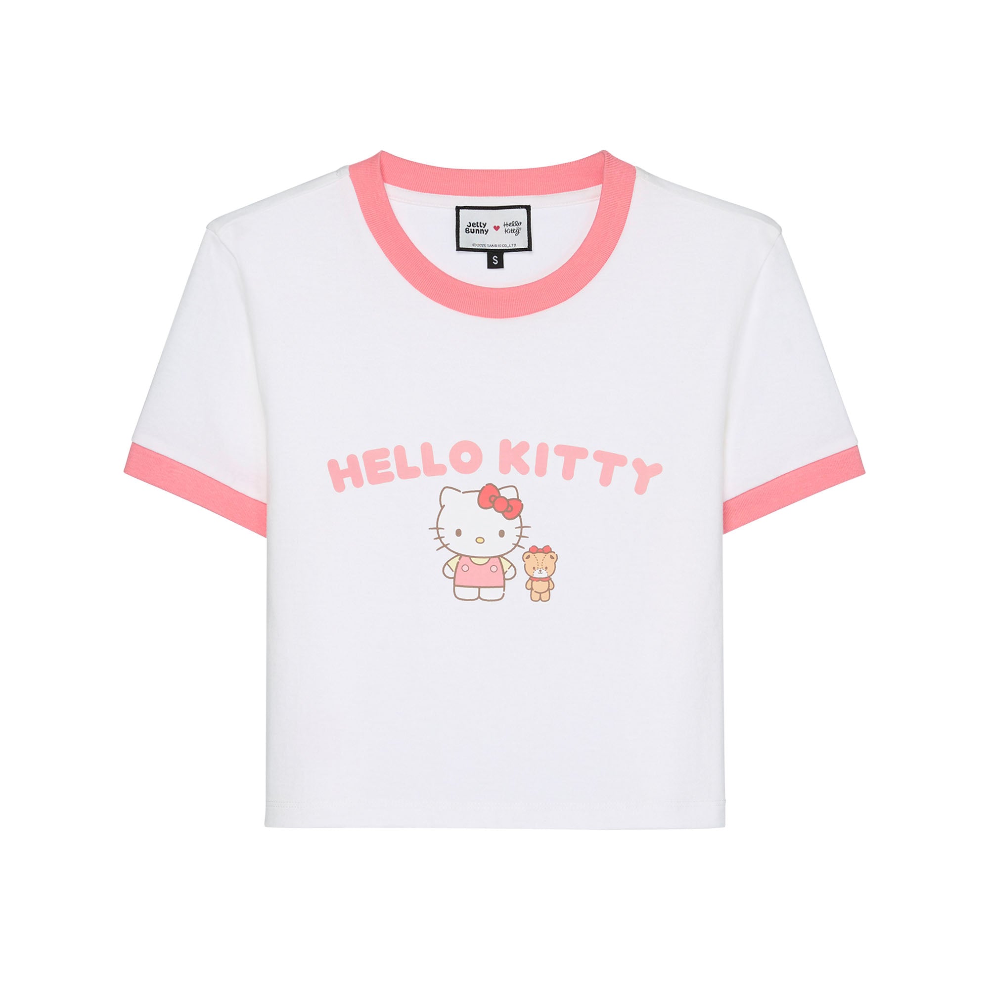 เสื้อยืดแขนสั้น Hello Kitty White