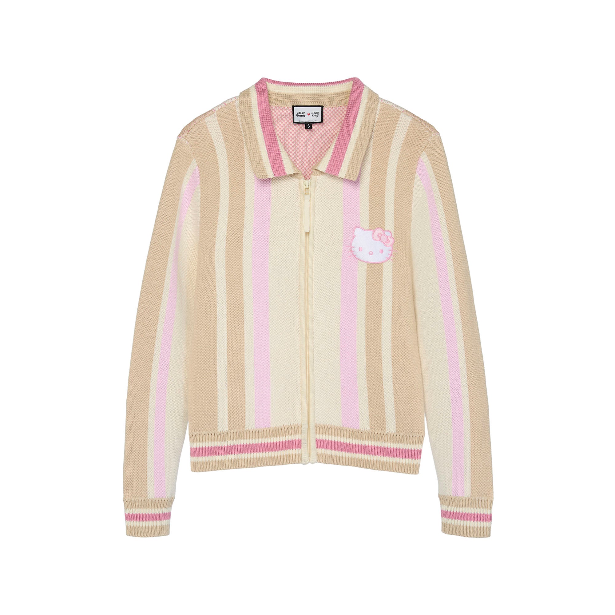 เสื้อแจ็กเก็ตผ้าถักลายทาง Hello Kitty Multi Color